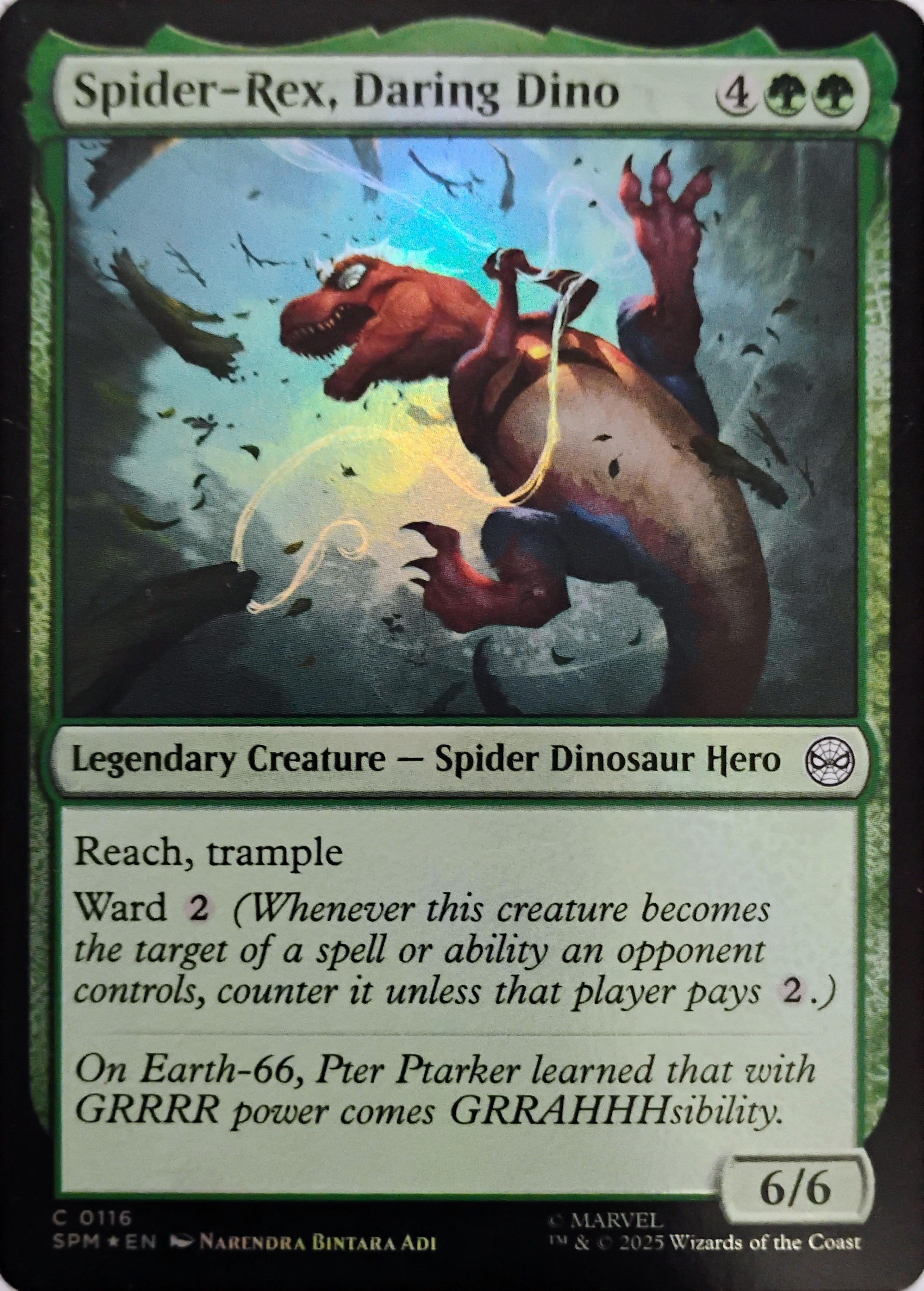 Magic Spider-Rex, Daring Dino 0116 Foil