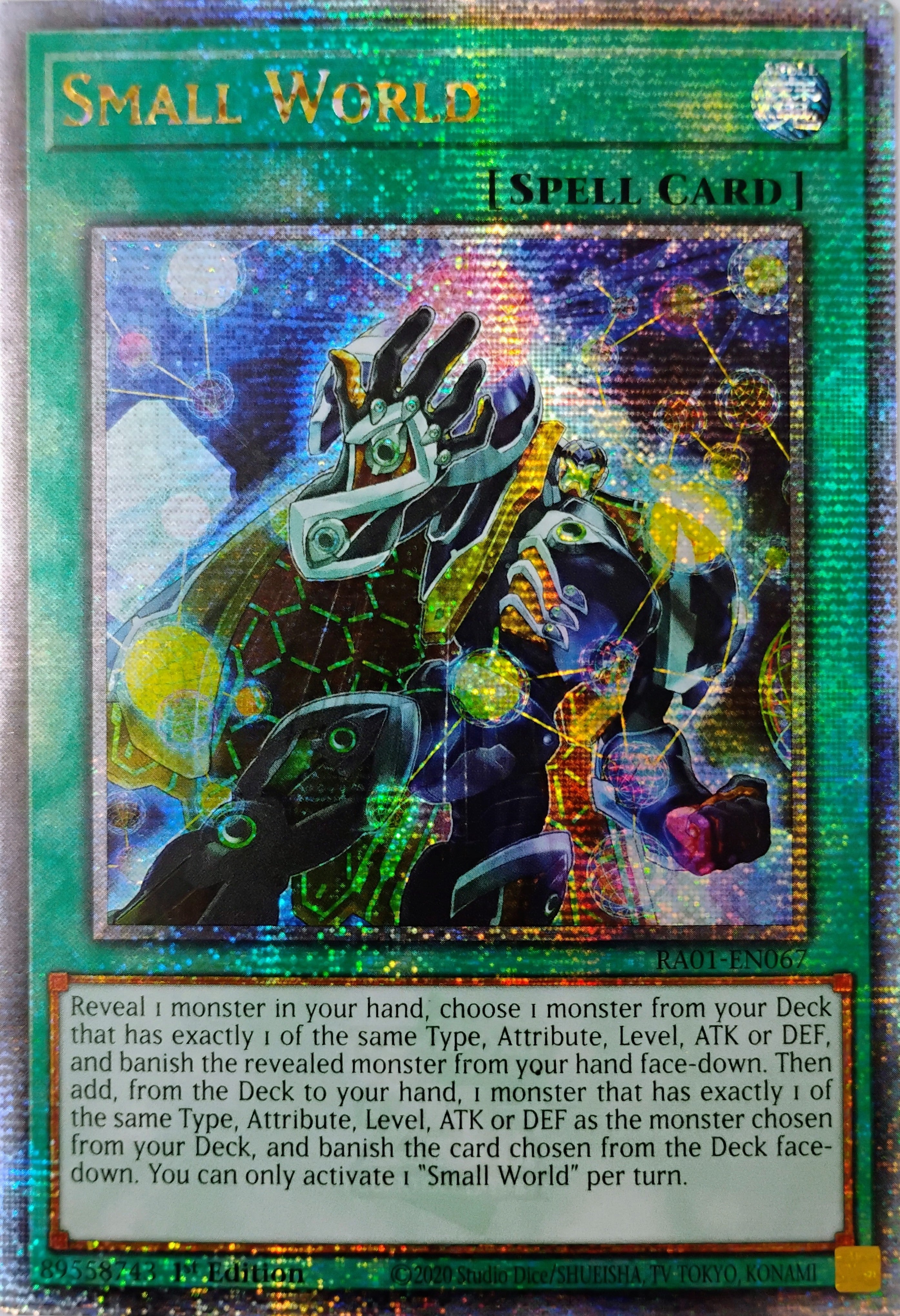 Yugioh! Small World Ra01-en067 Quarter Century