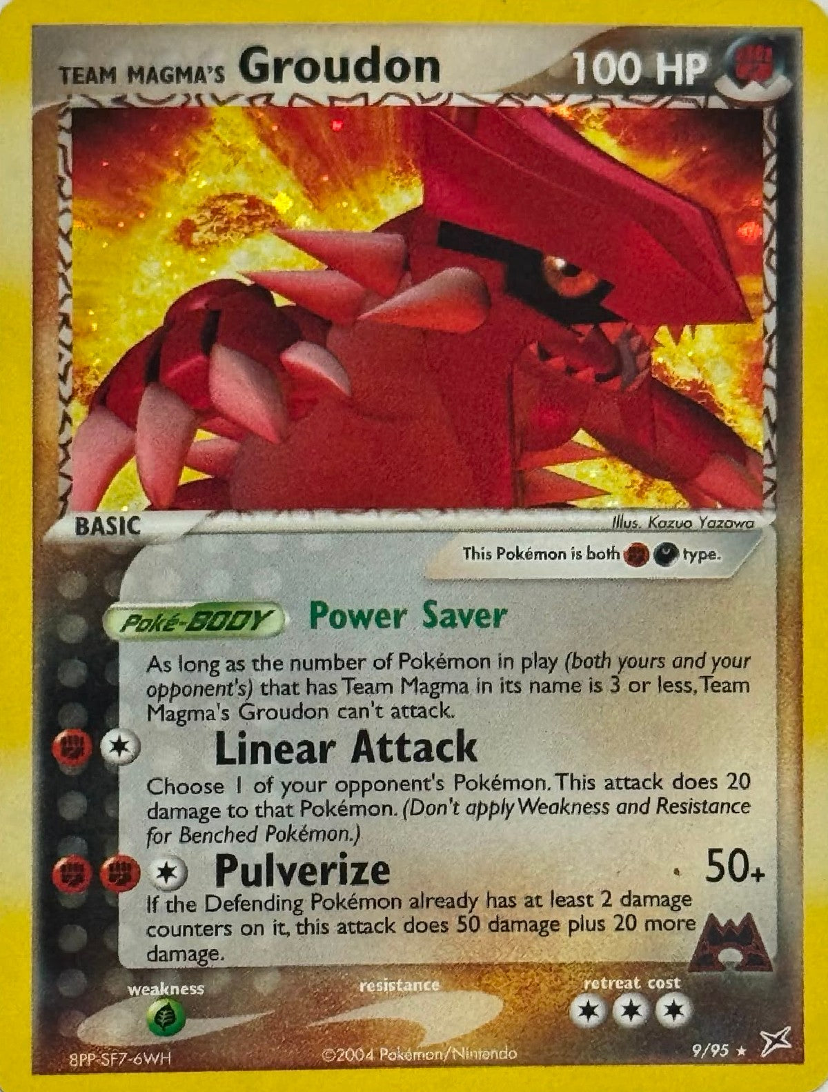 Pokémon Tcg Team Magma's Groudon 9/95 Holo