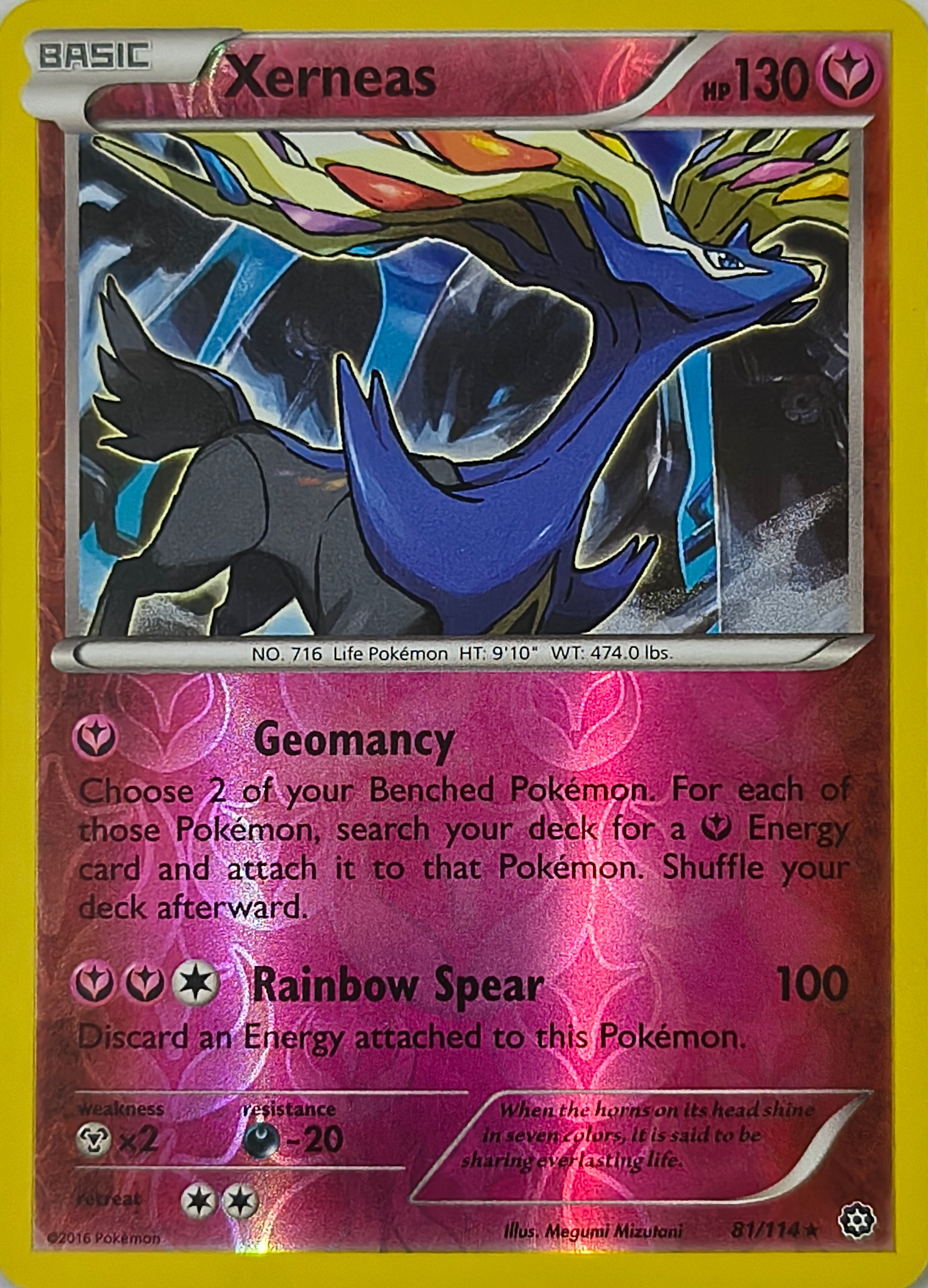 Pokémon tcg Xerneas 81/114 Reverse
