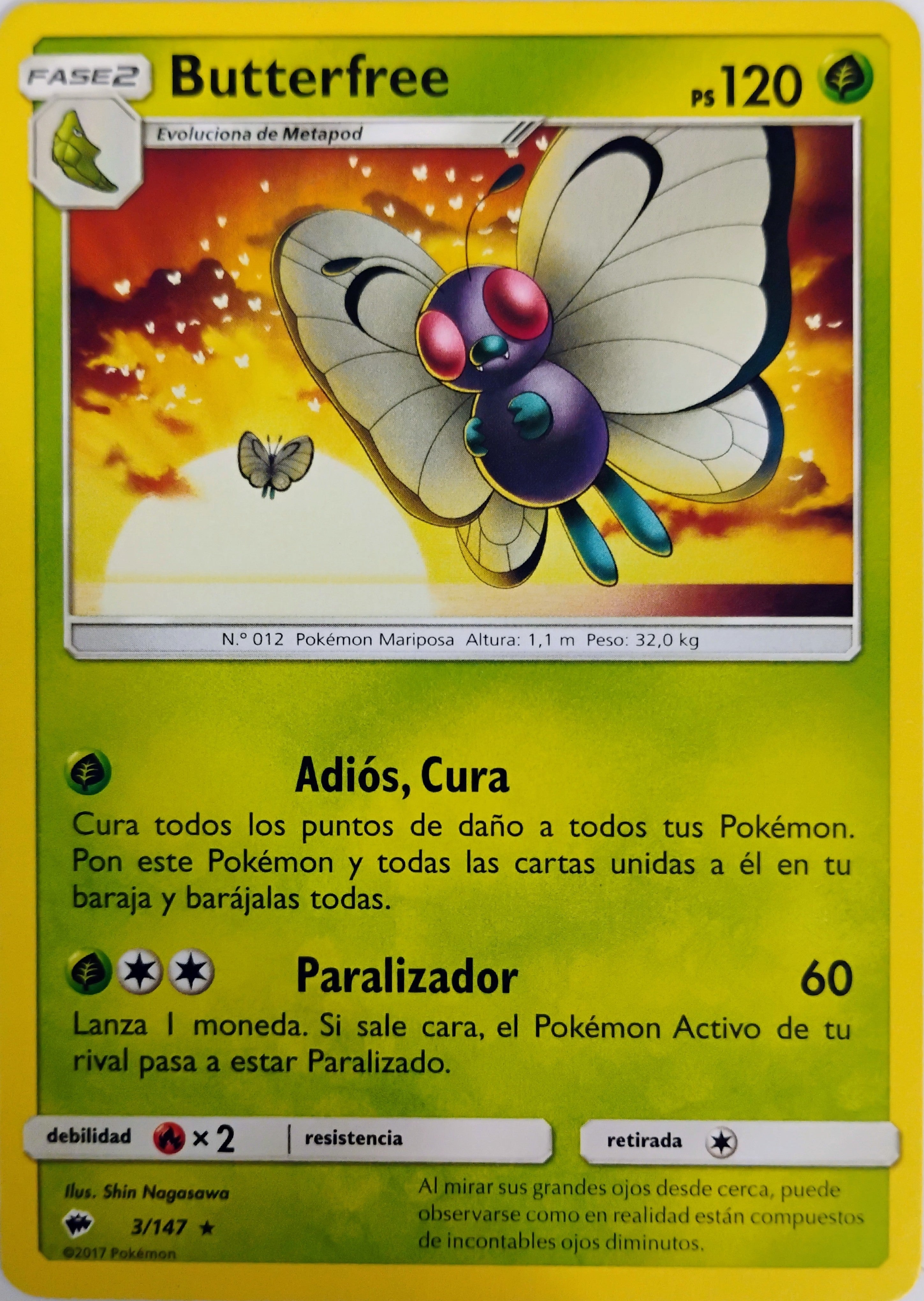 Pokémon tcg Butterfree 3/147 (Español)