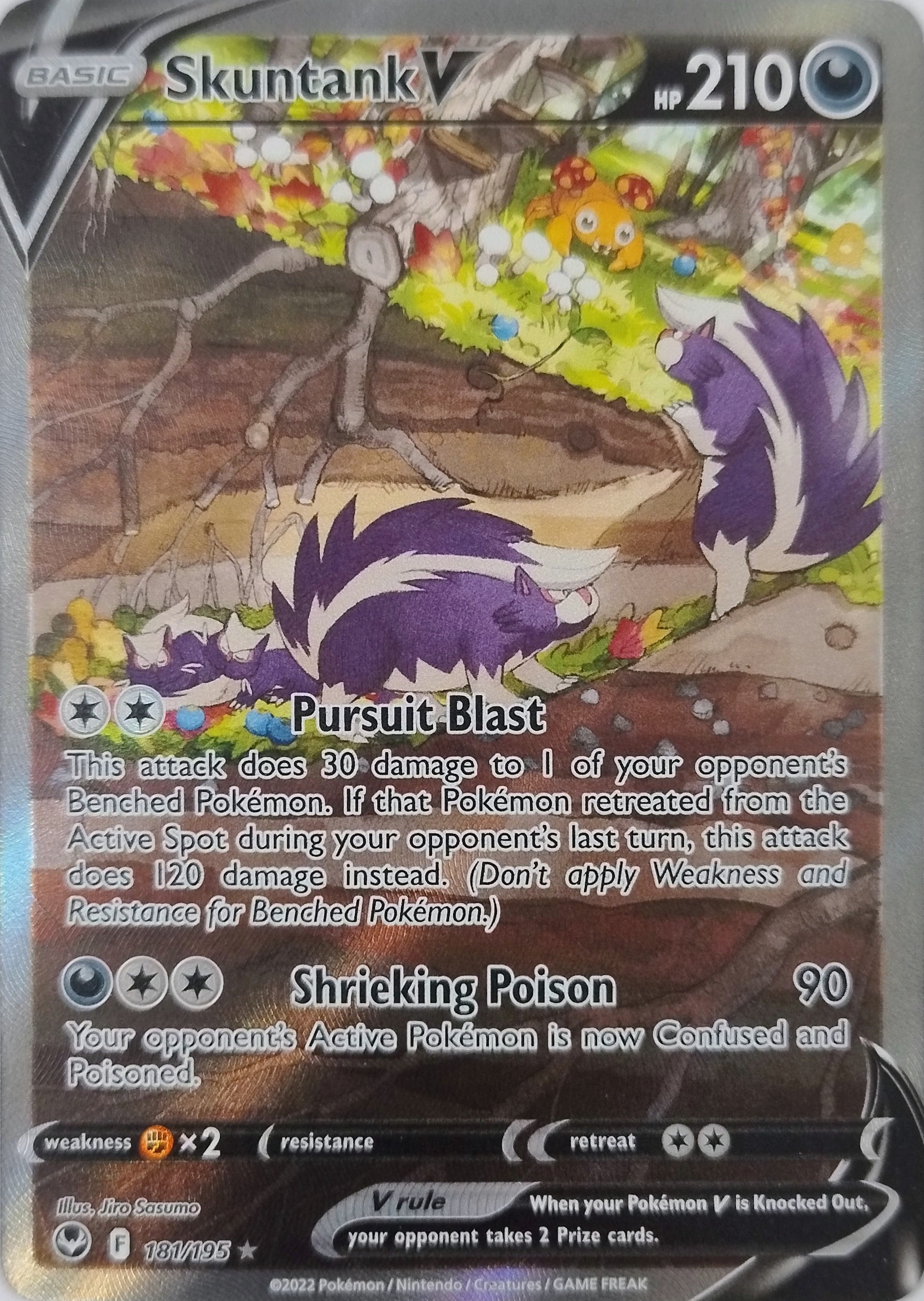 Pokémon Tcg Skuntank V 181/195