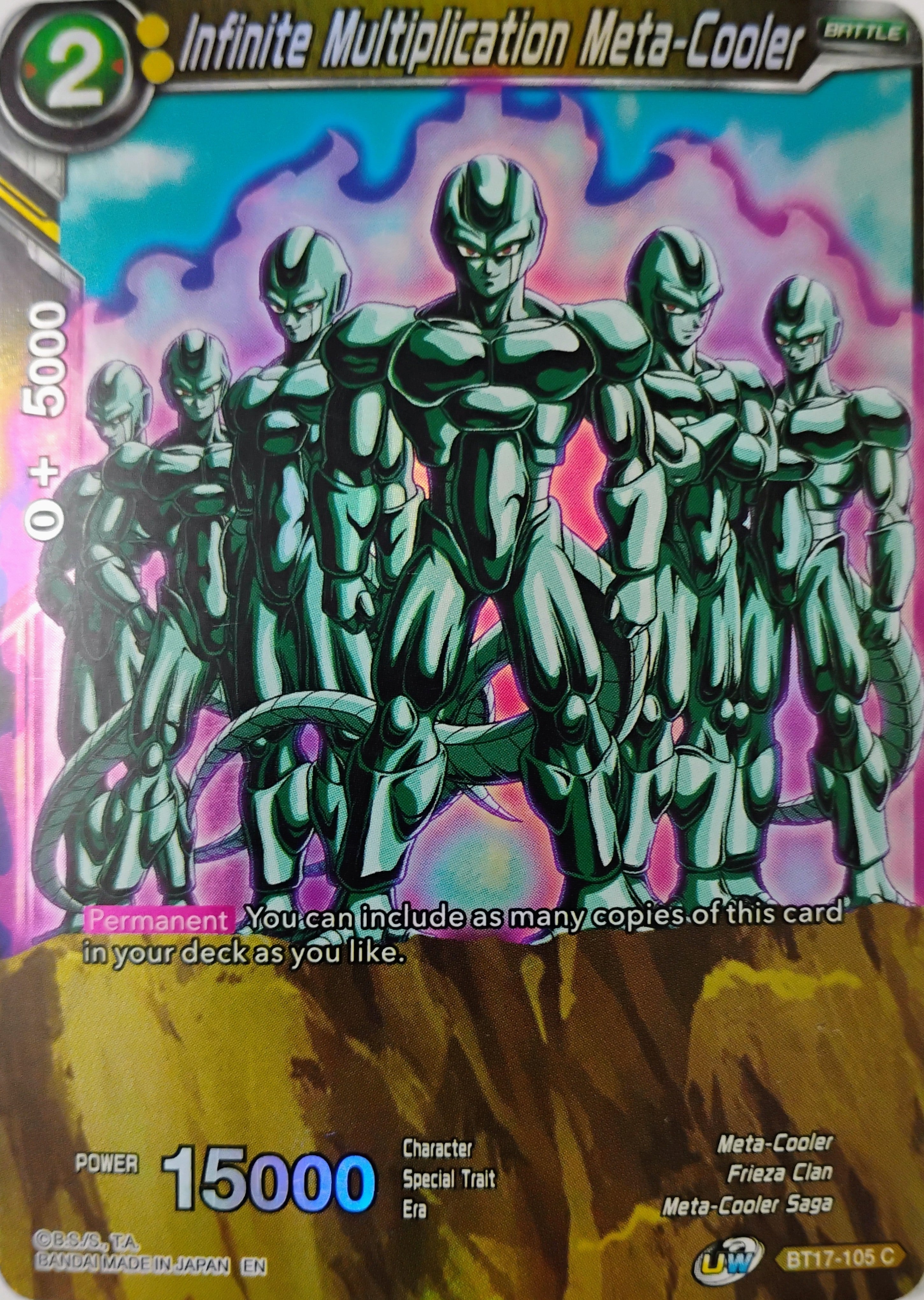 Dragón ball Infinite Multiplication Meta-cooler Bt17-105 Foil