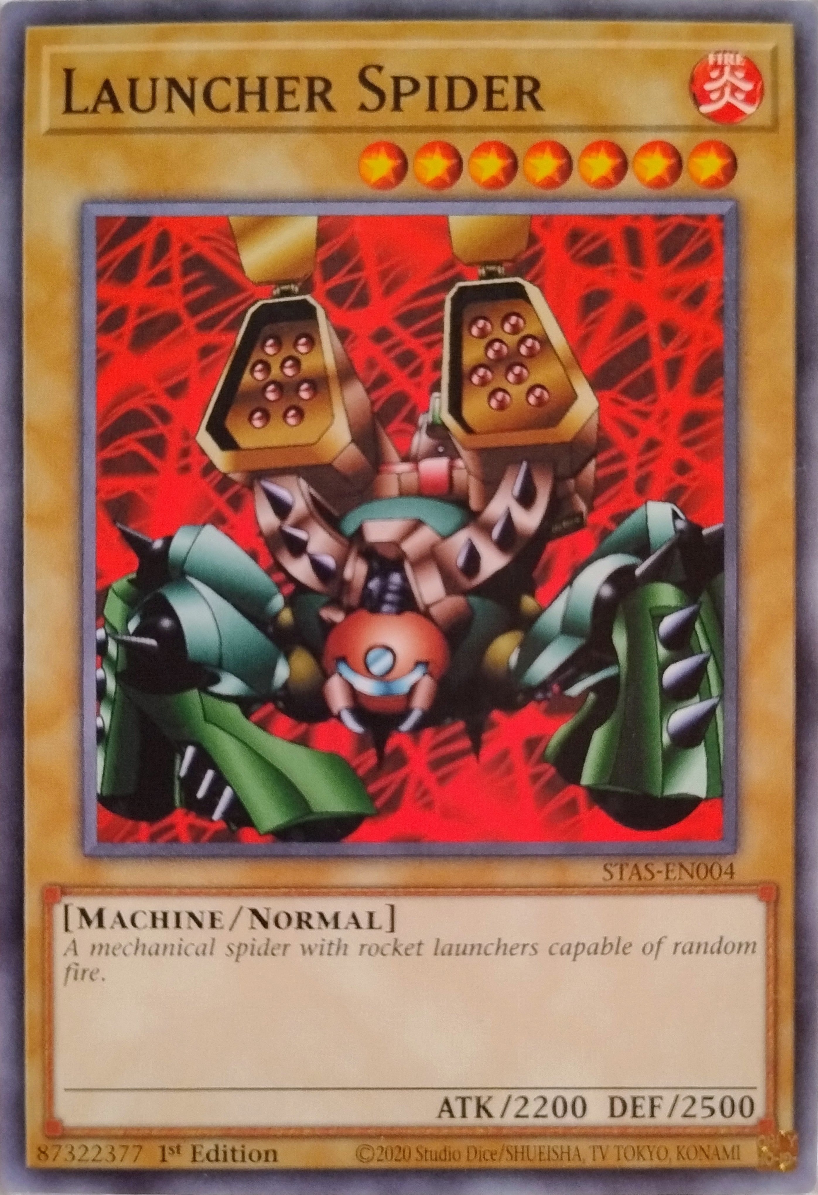 Yugioh! Launcher Spider Stas-en004 1st Edition