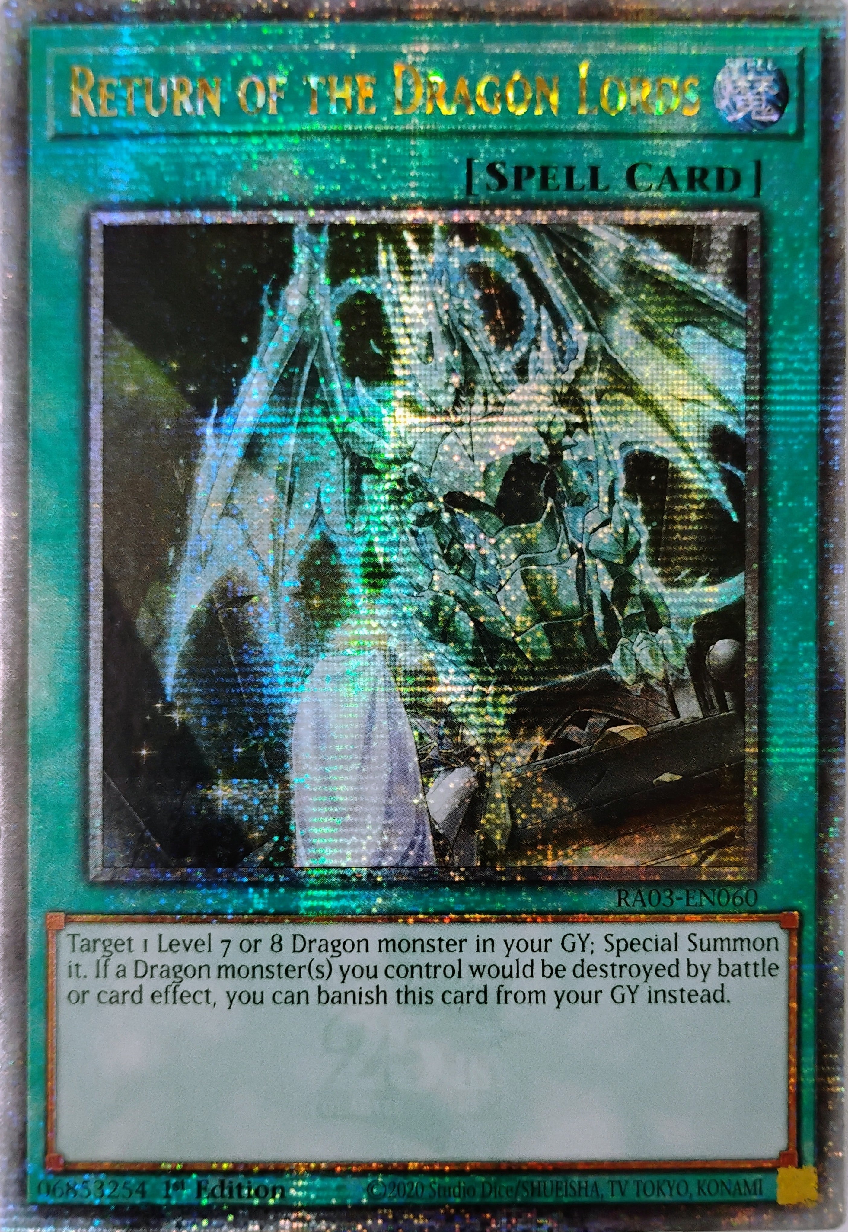 Yugioh! Return Of The Dragon Lords Ra03-en060 1st edition Quarter Century