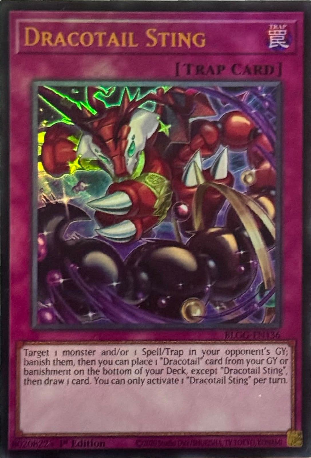 Yugioh! Dracotail Sting BLGG-EN136 1st Edition Ultra