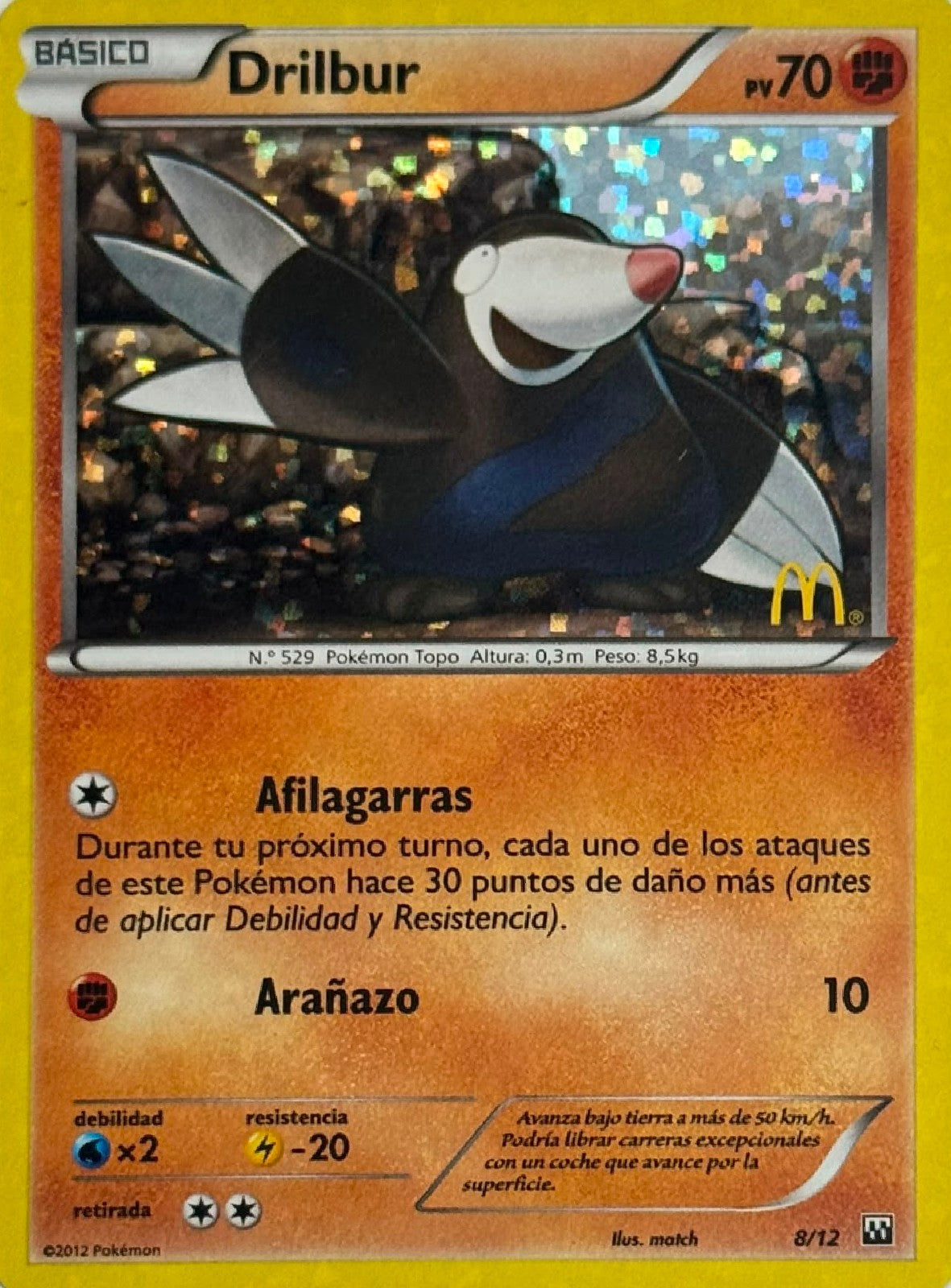 Pokémon Tcg Drilbur 8/12 Holo