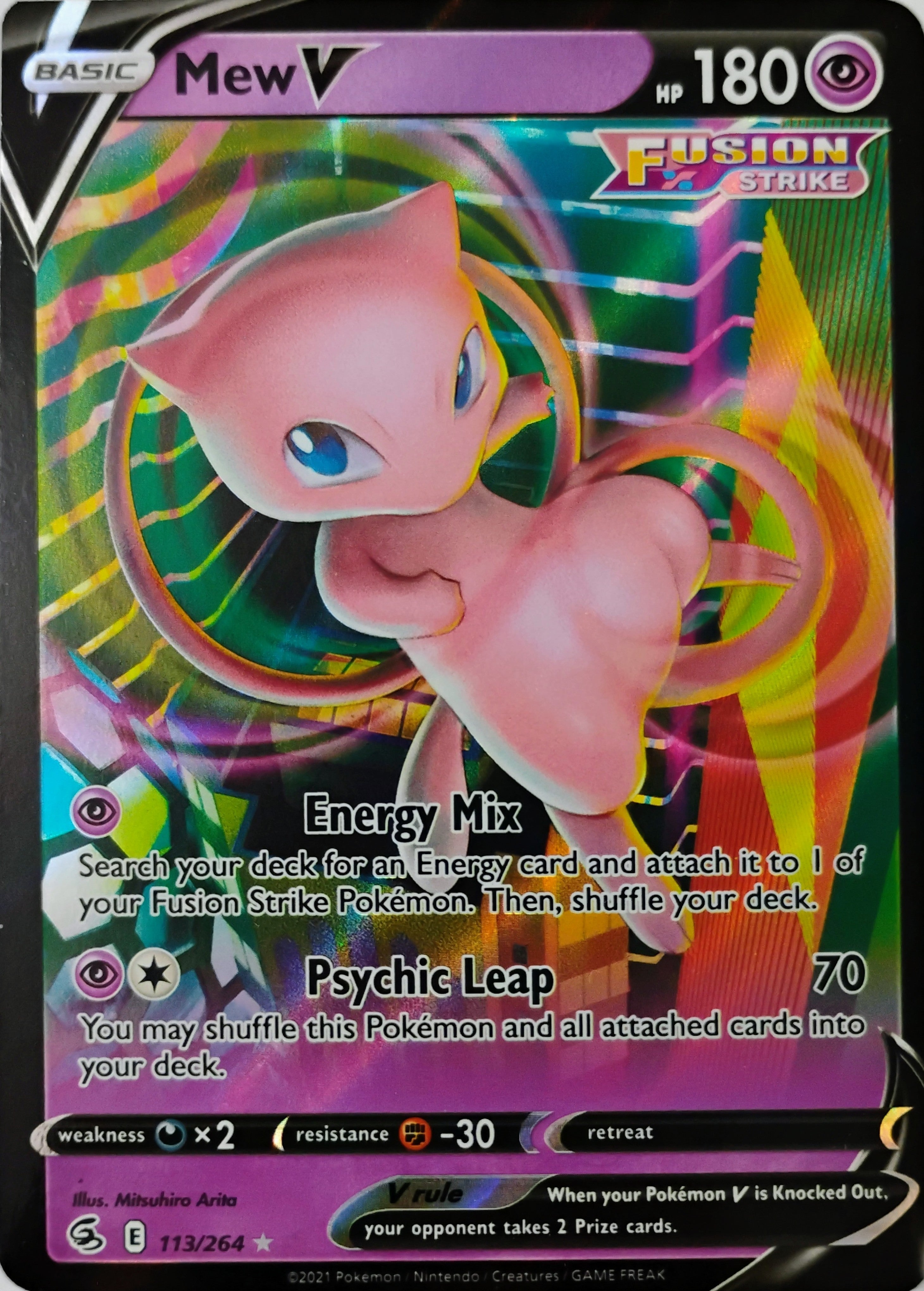 Pokémon tcg Mew V 113/264