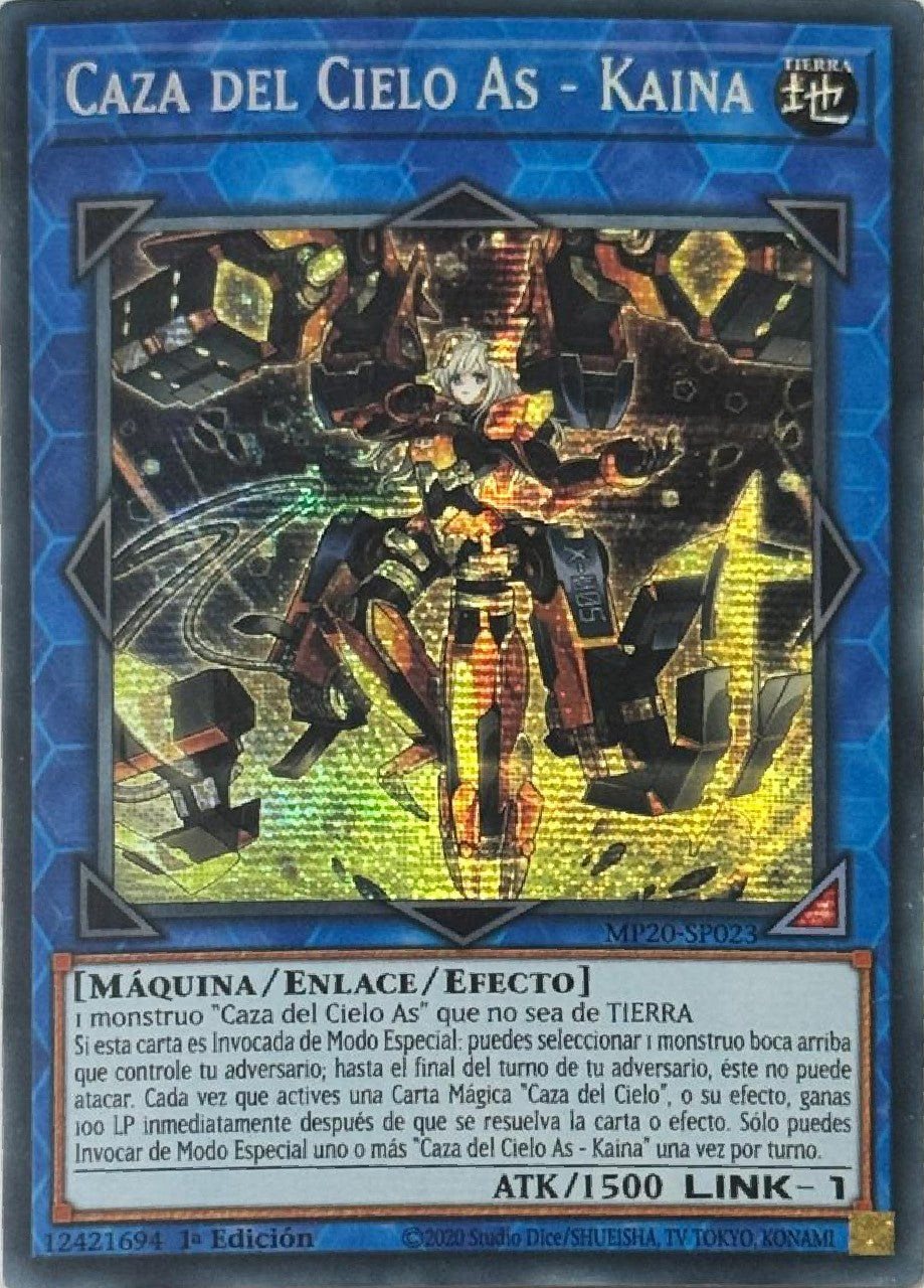 Yugioh! Caza Del Cielo As - Kaina MP20-SP023 1st Edition Prismática