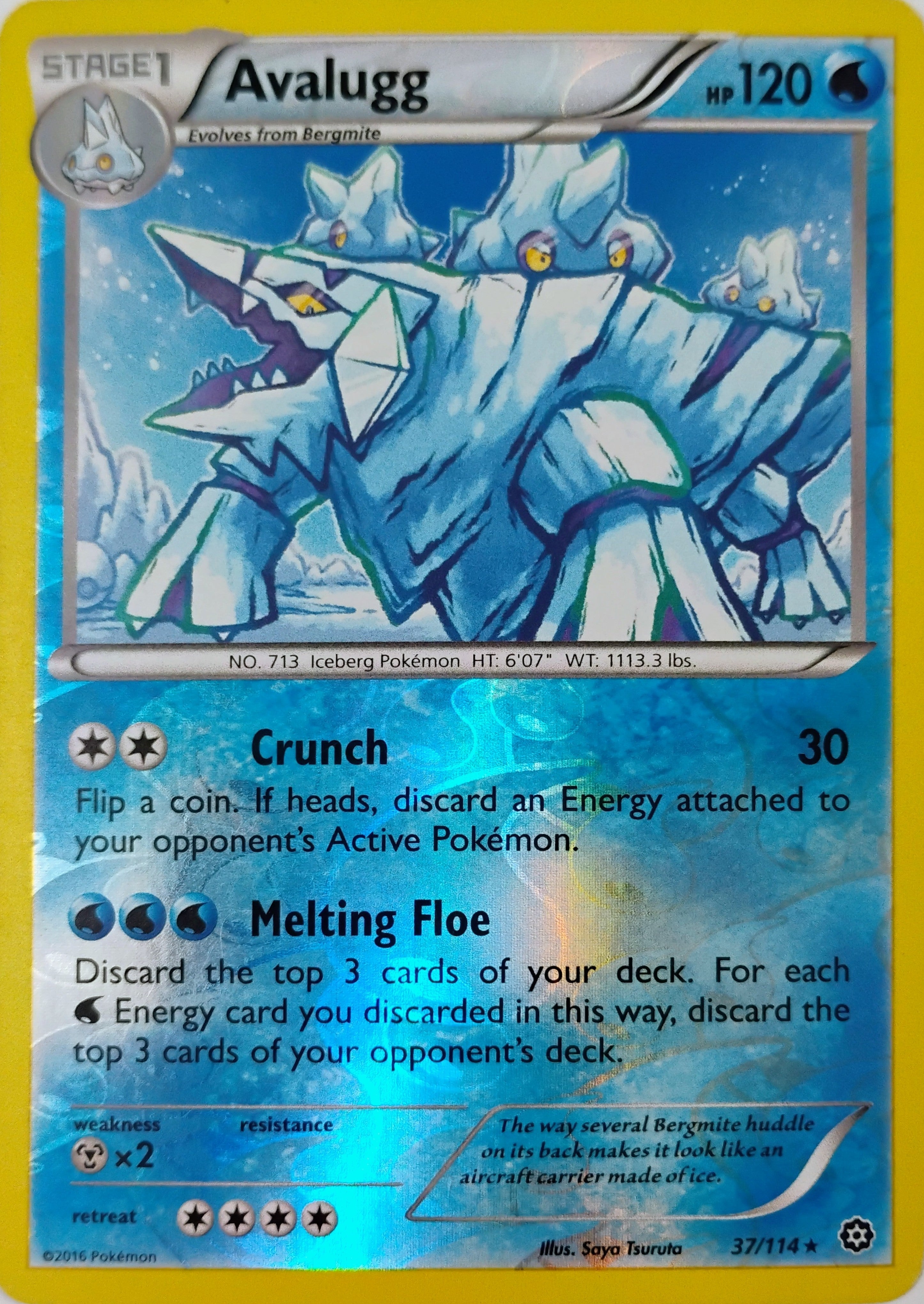 Pokémon tcg Avalugg 37/114 Reverse