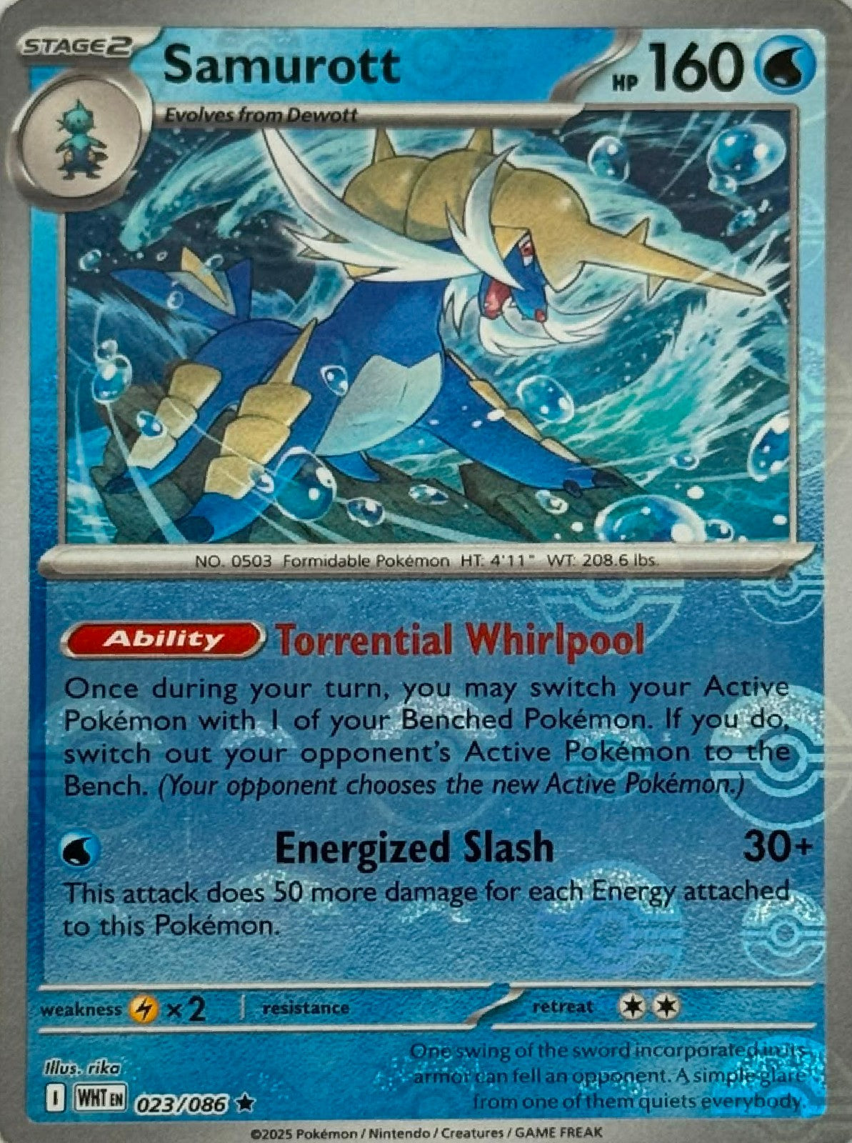 Pokémon Tcg Samurott 023/086 (Poke Ball)