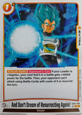Dragon ball Tcg And Don't Dream of Resurrecting Again! Fb07-096