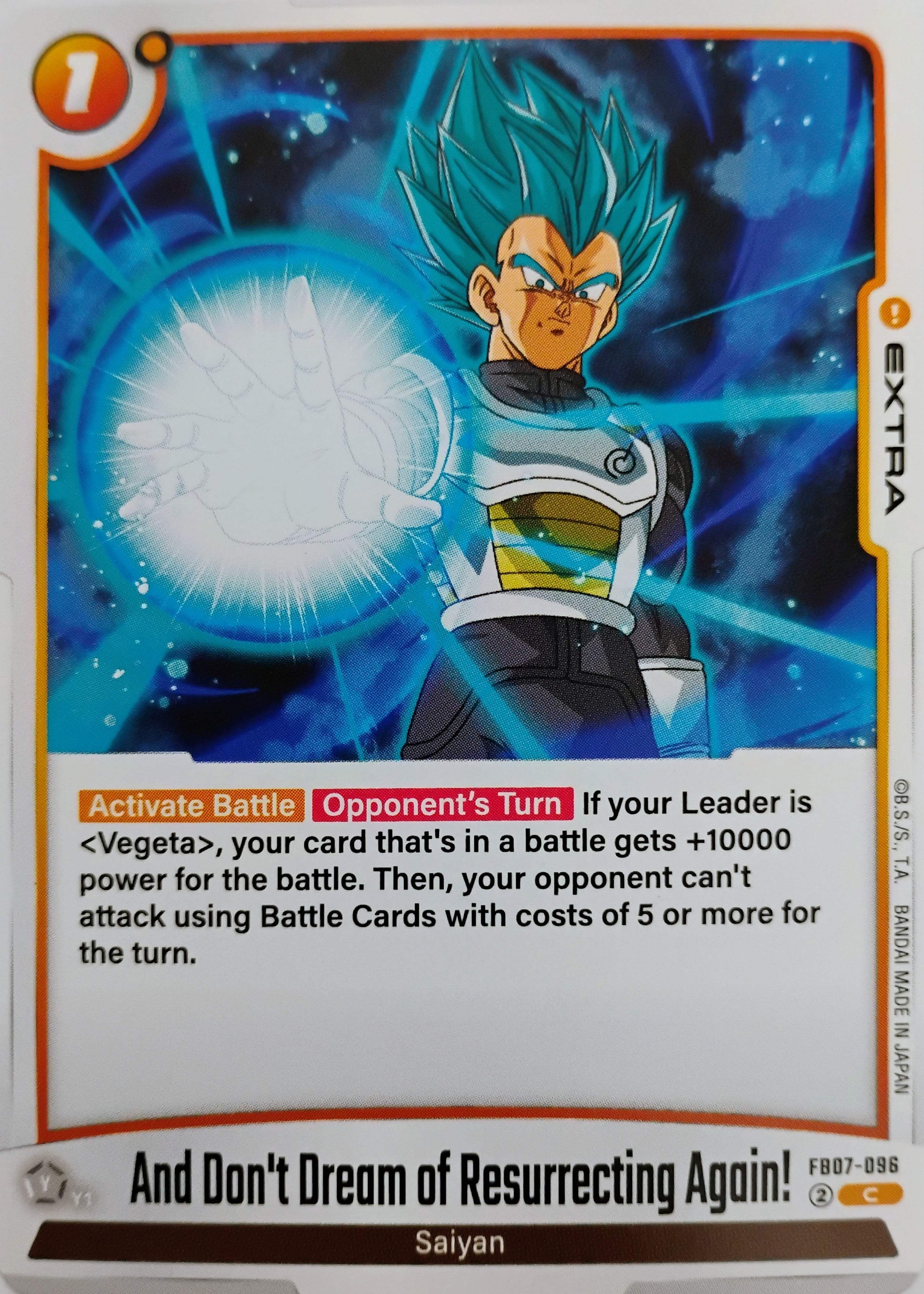 Dragon ball Tcg And Don't Dream of Resurrecting Again! Fb07-096
