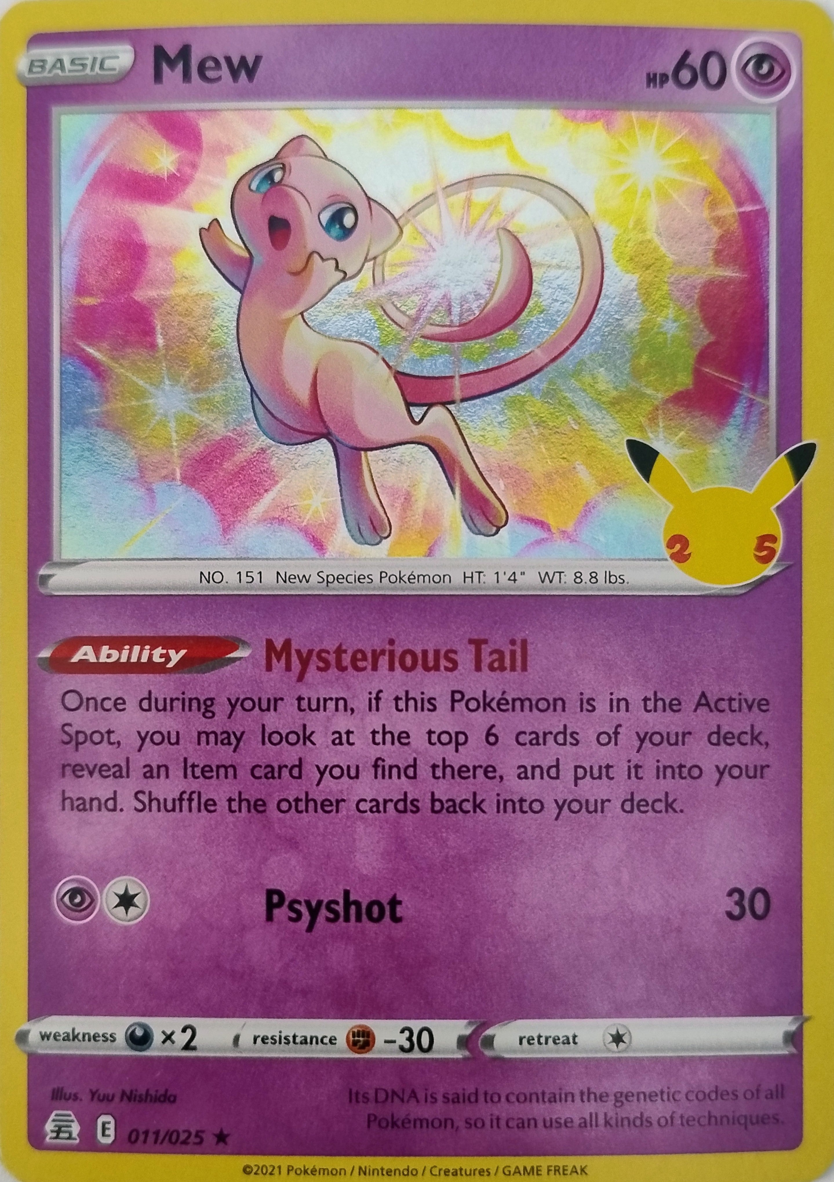Pokemon Tcg Mew 011/025 (CLB)
