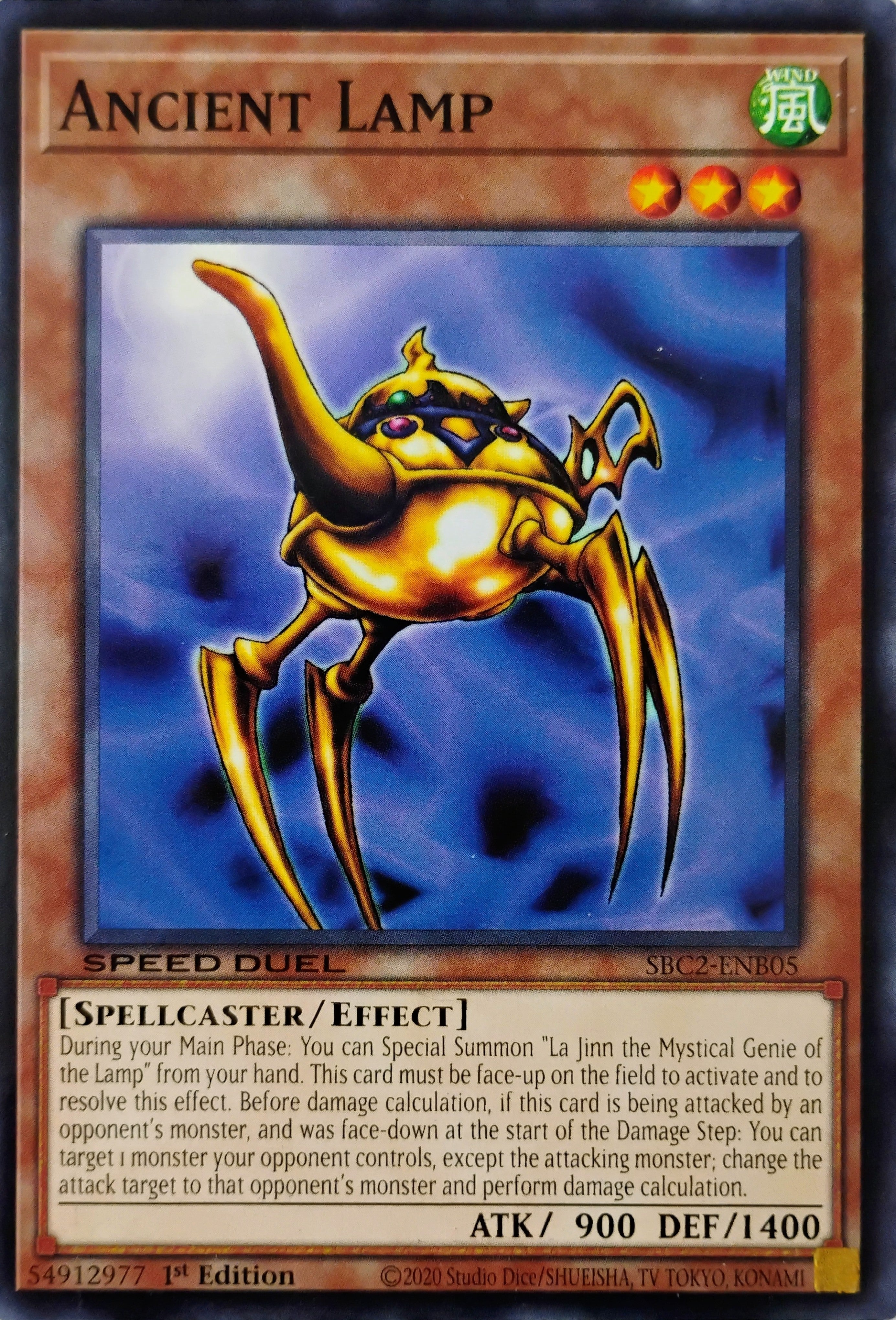 Yugioh! Ancient Lamp Sbc2-enb05 Speed Duel 1st edition