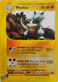 Pokémon tcg Rhydon 29/144 Reverse