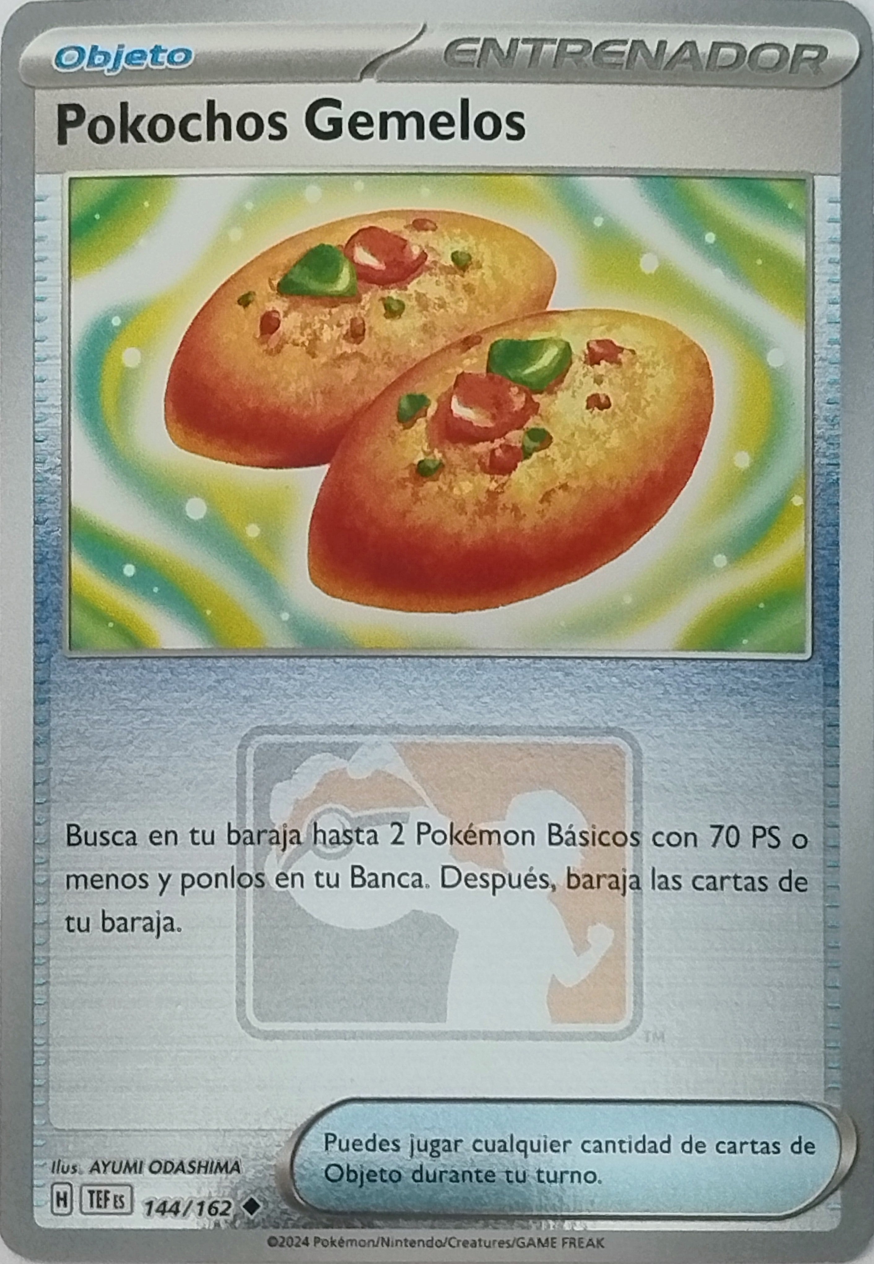 Pokemon Tcg Pokochos Gemelos 144/162 Reverse (Español)(Liga)