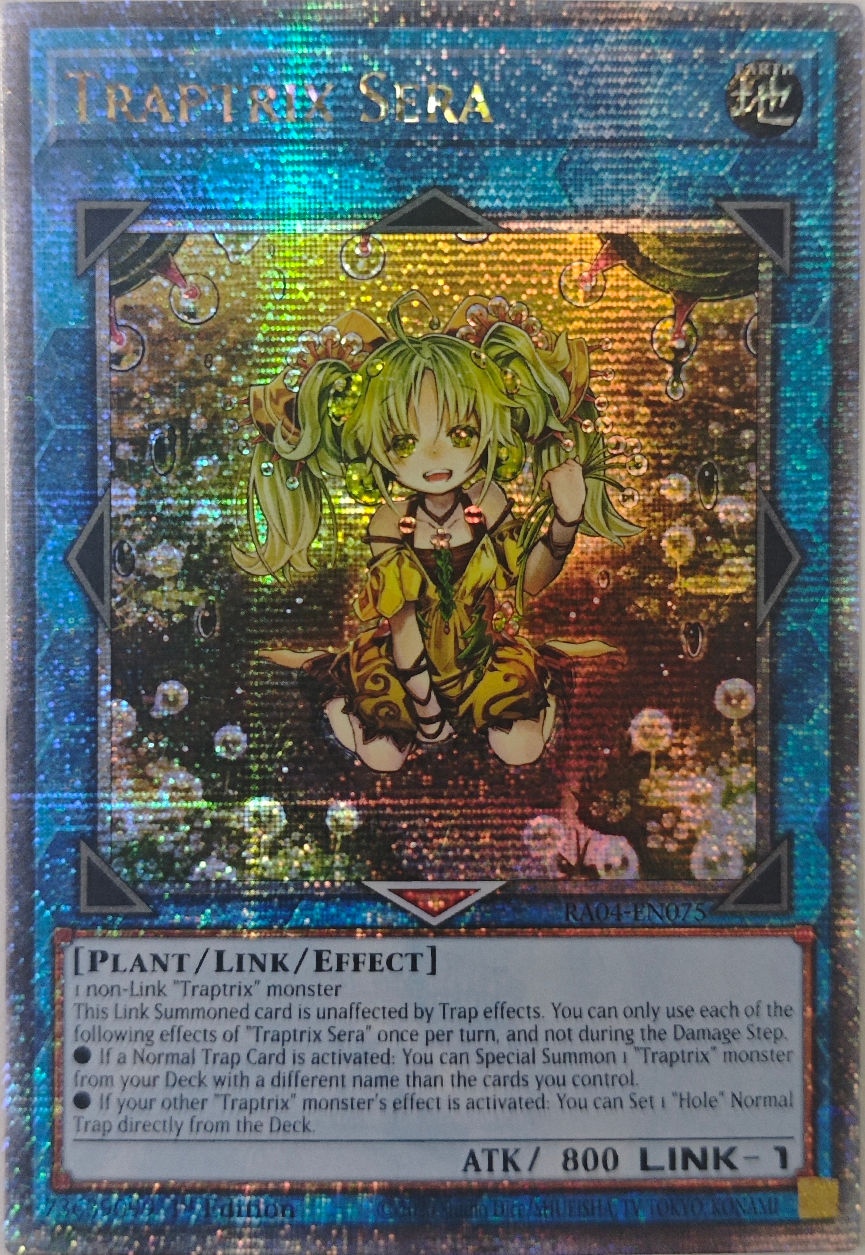 Yugioh! Traptrix Sera Ra04-En075 1st Edition Quarter