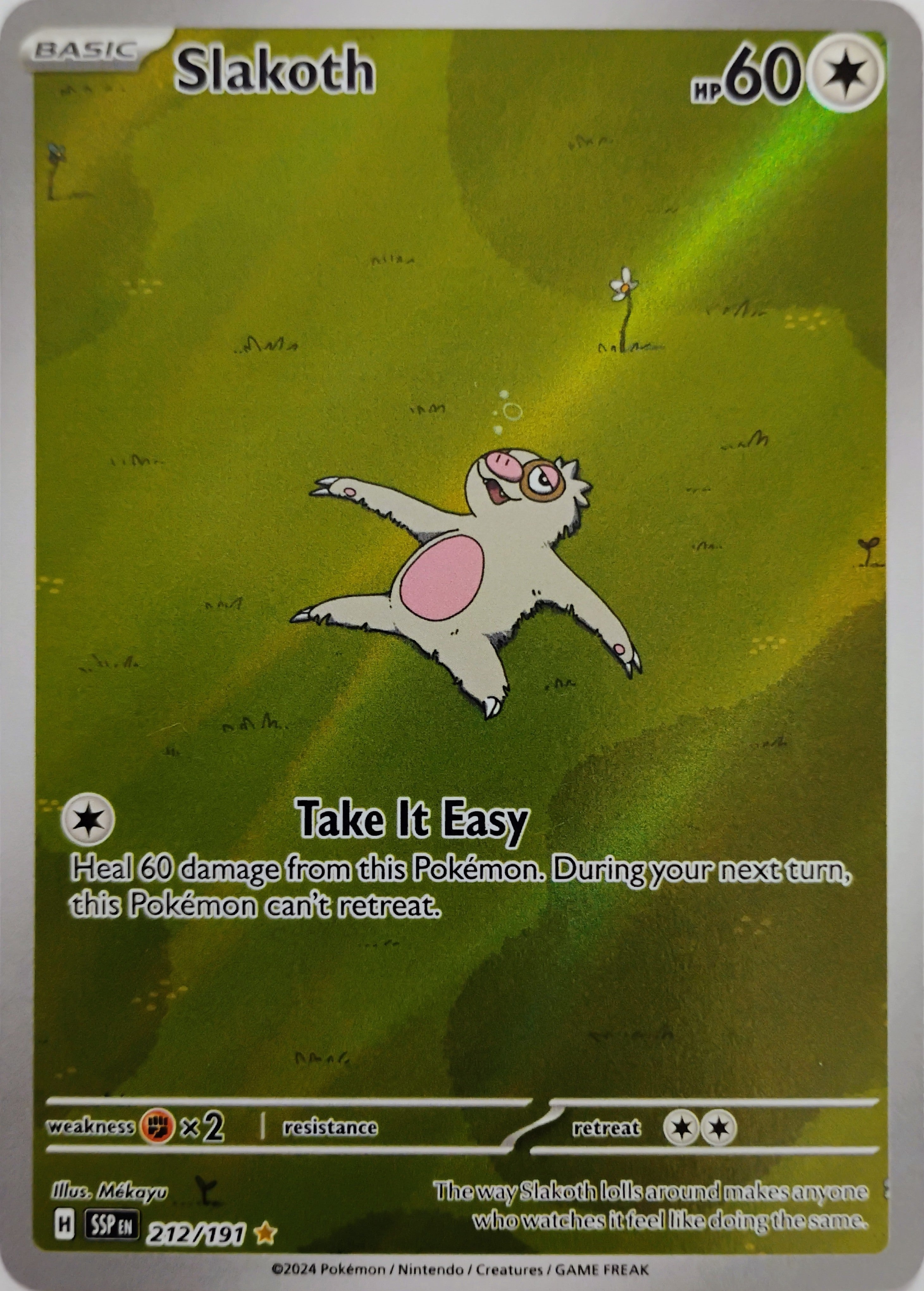 Pokémon tcg Slakoth 212/191