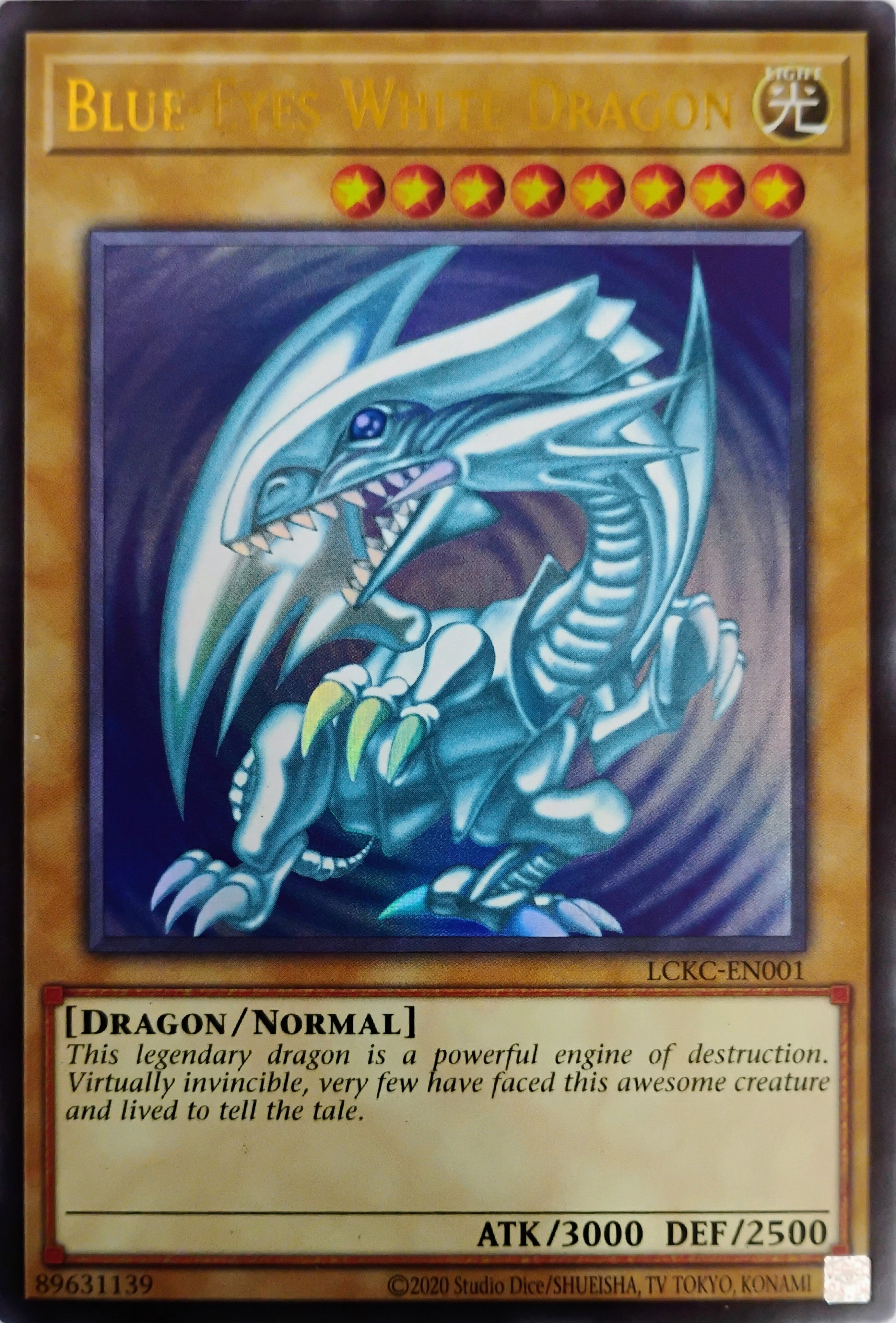 Yugioh! Blue-eyes White Dragon Lckc-en001 (Version 2)