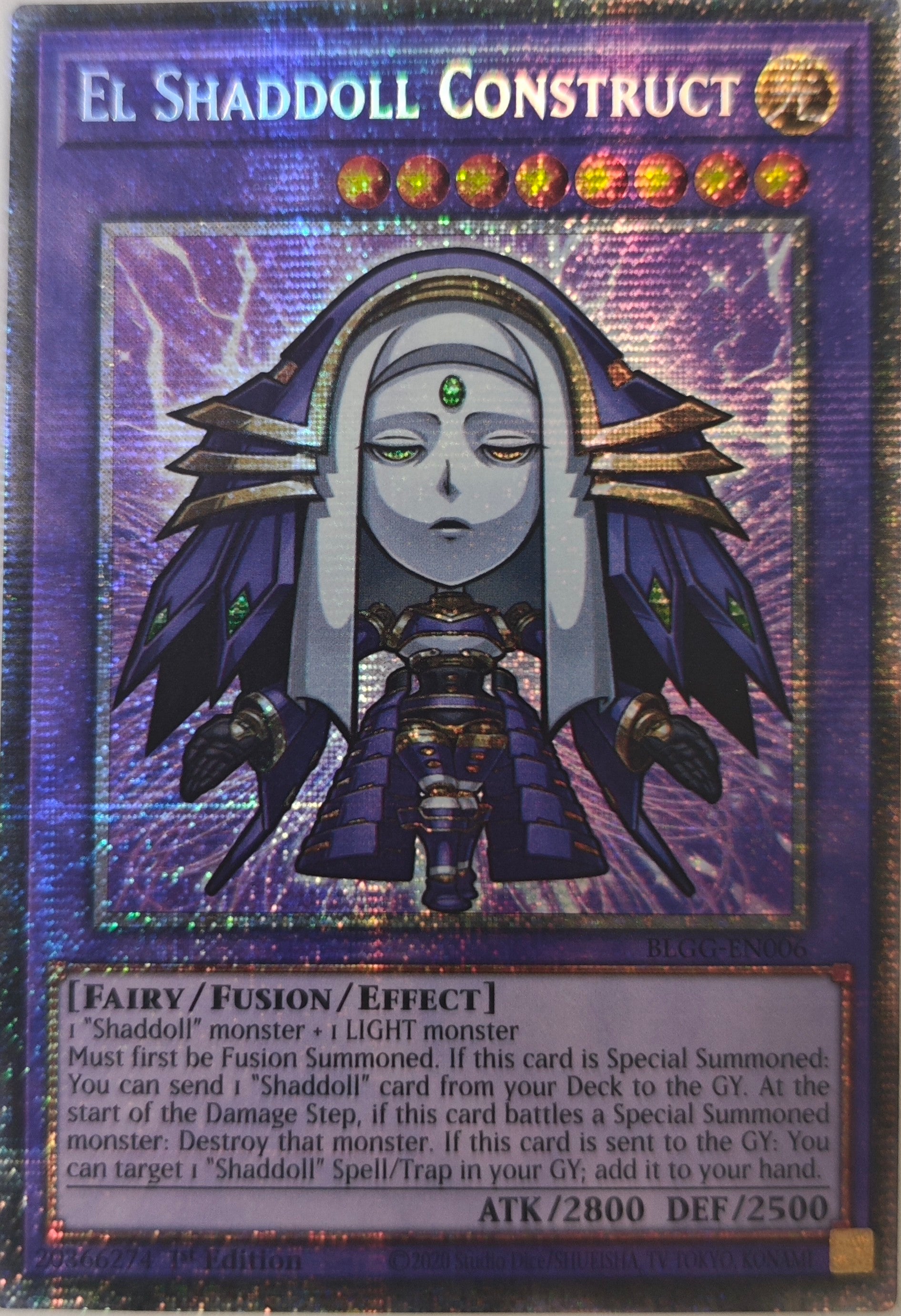 Yugioh! El Shaddoll Construct Blgg-En006 1st Edition Starlight
