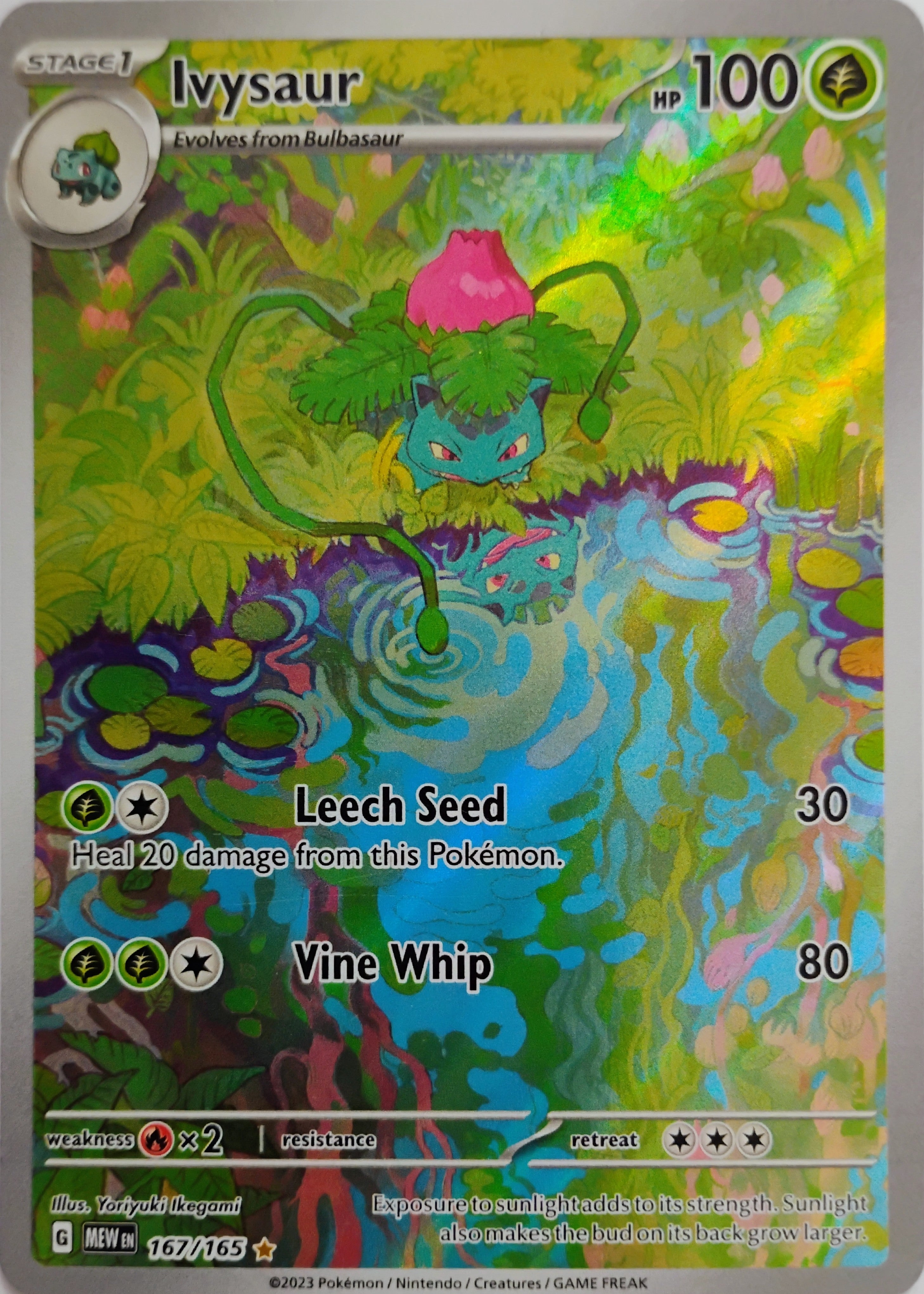 Pokémon tcg Ivysaur 167/165