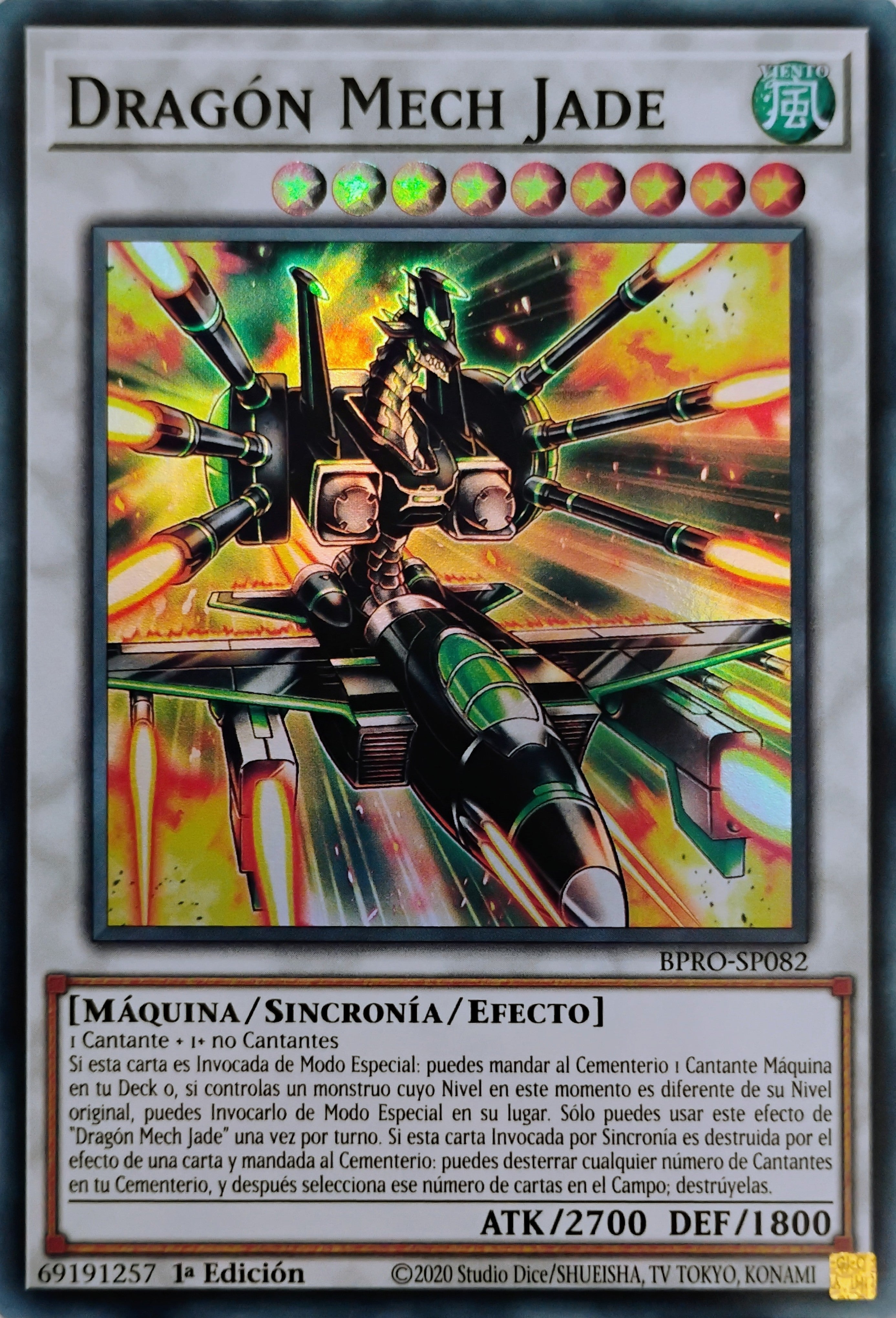 Yugioh! Dragon Mech Jade Bpro-sp082 Super Rare