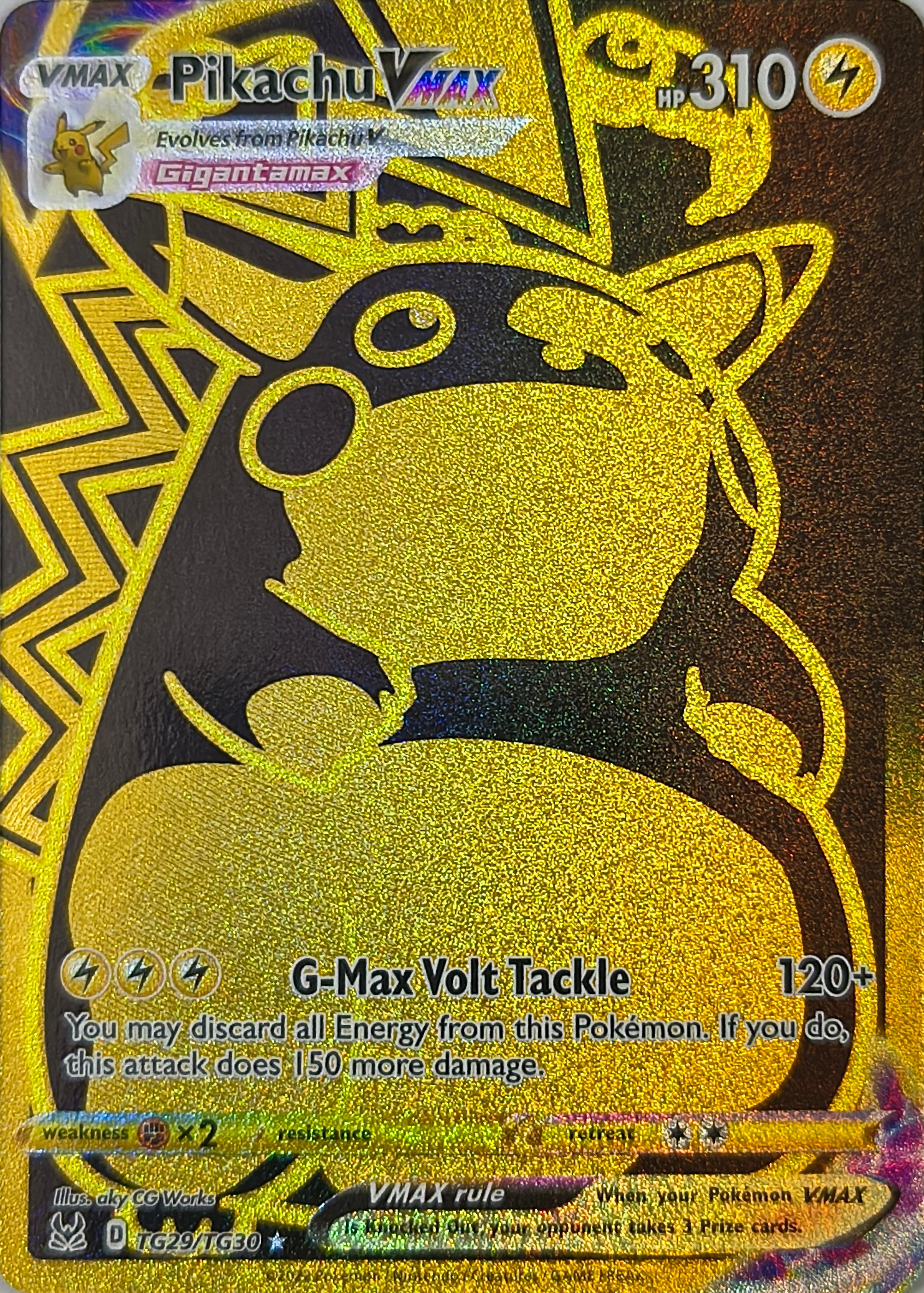 Pokémon tcg Pikachu Vmax Tg29/Tg30