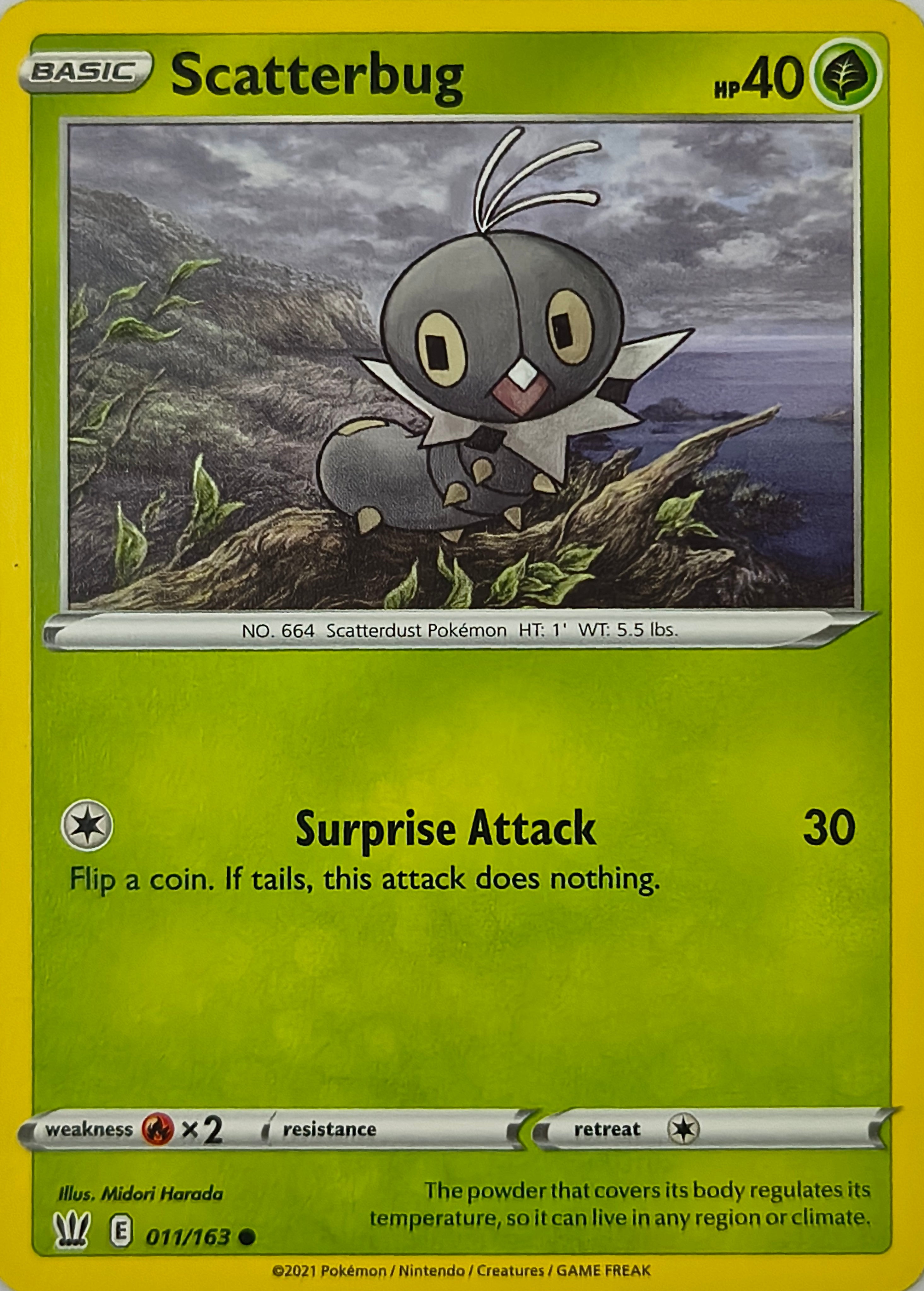 Pokémon tcg Scatterbug 011/163