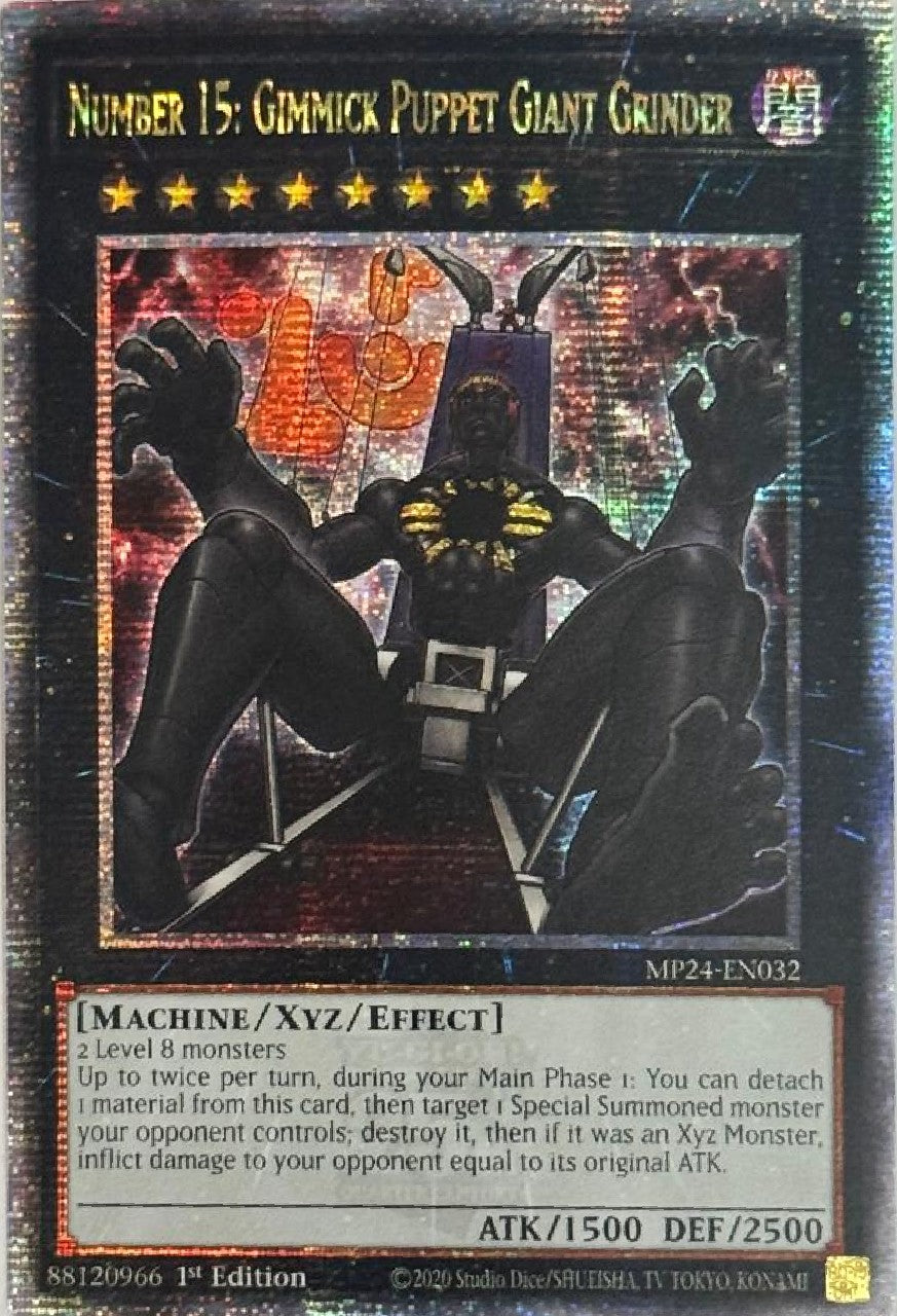 Yugioh! Number 15: Gimmick Puppet Giant Grinder MP24-EN032 Quarter