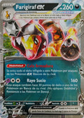 Pokémon tcg Farigiraf Ex 108/162 (Español)