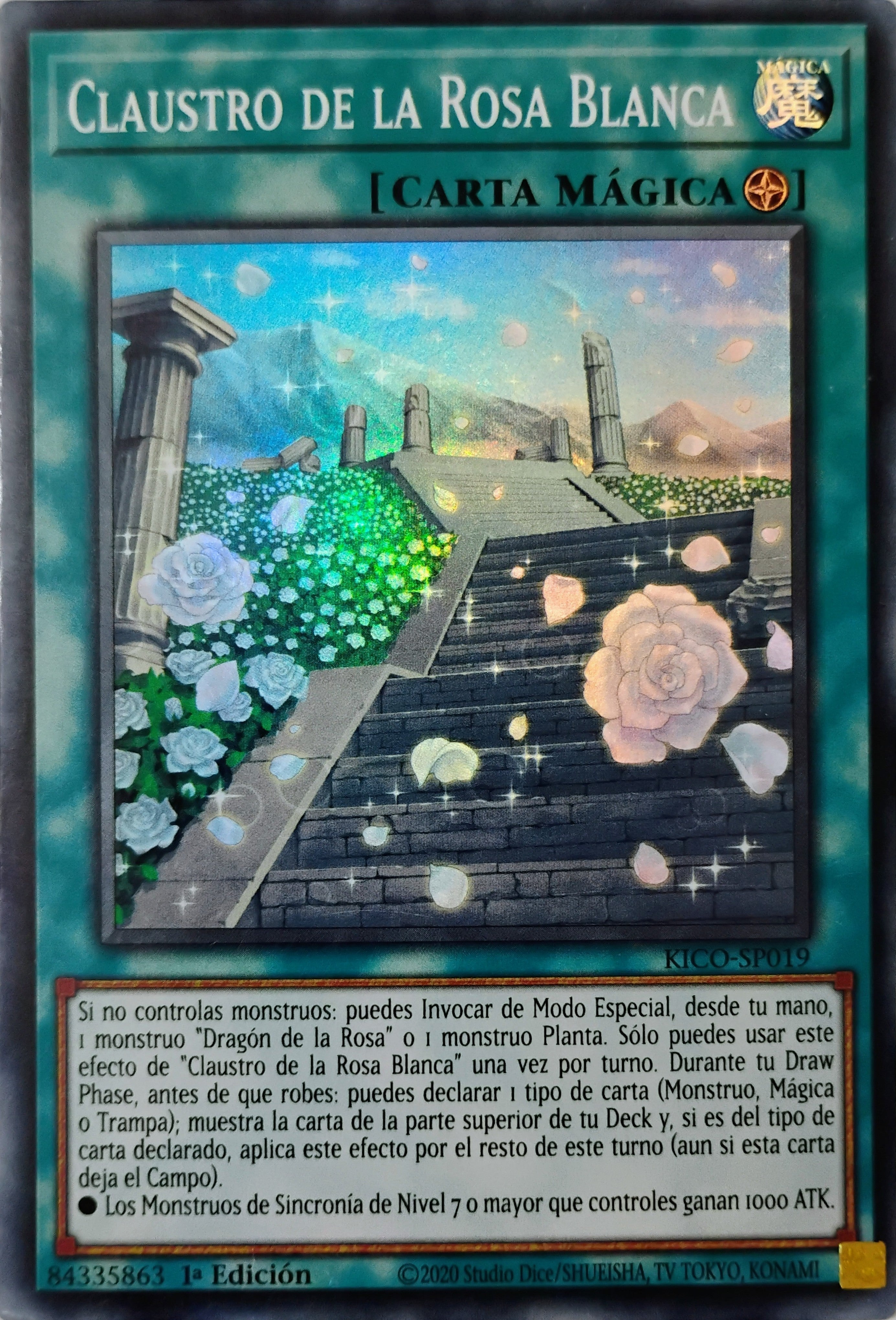 Yugioh! Claustro De La Rosa Blanc Kico-sp019 1st edition Super Rare