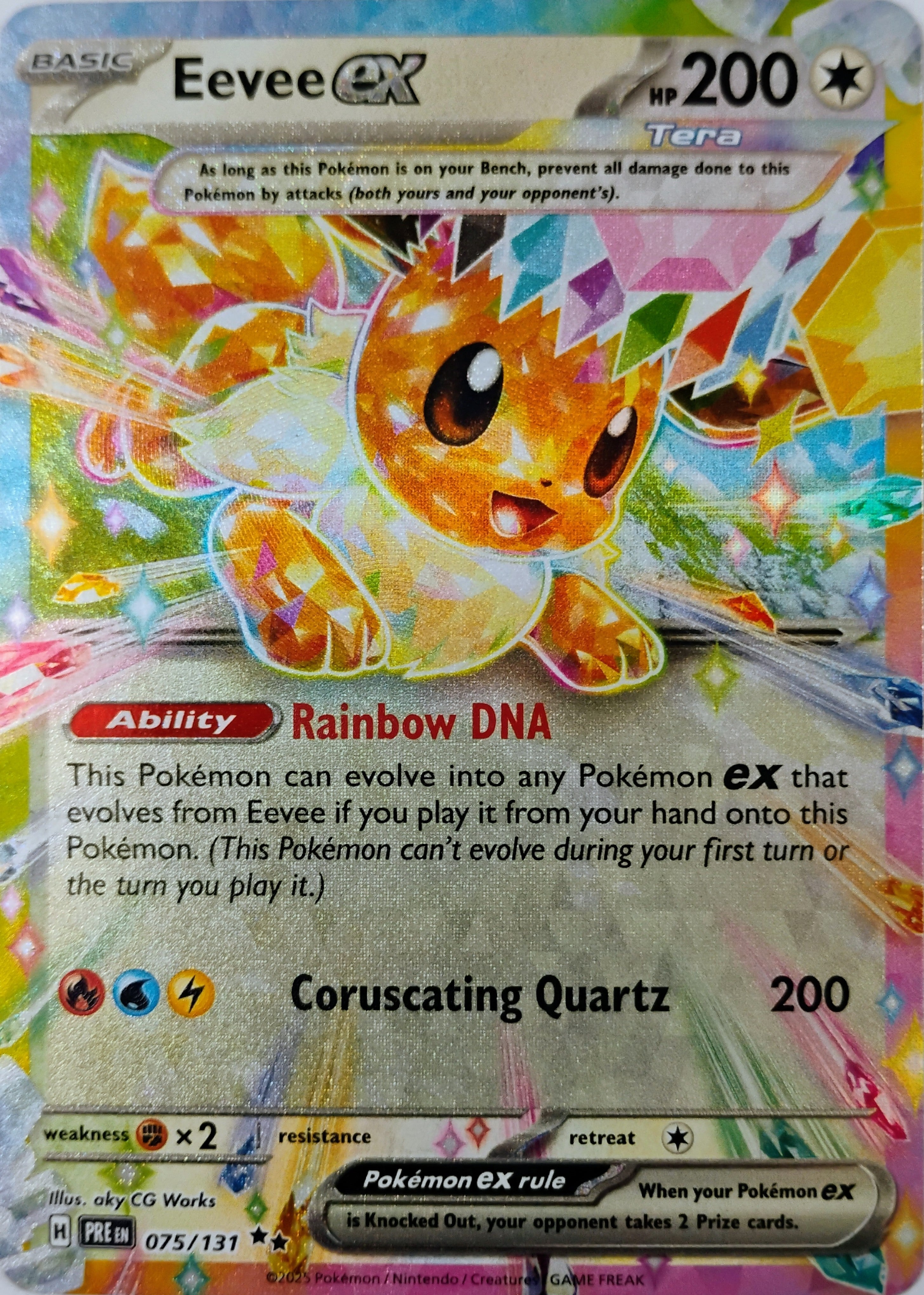 Pokémon tcg Eevee Ex 075/131