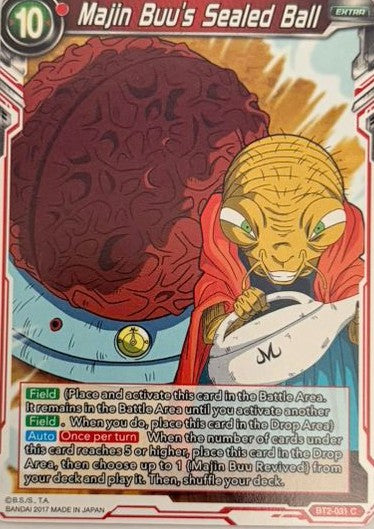 Dragon Ball Tcg Majin Buu's Sealed Ball Bt2-031