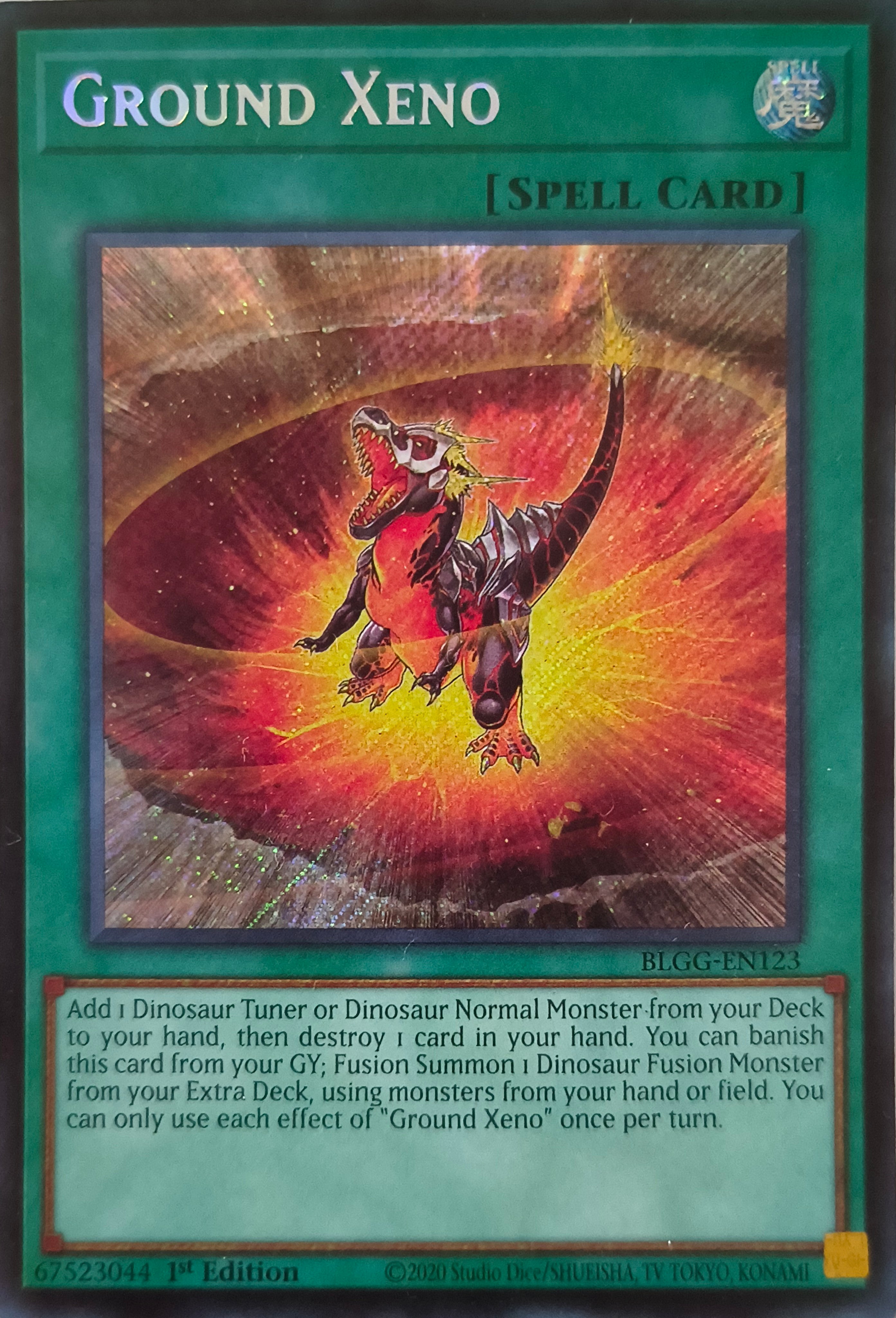 Yugioh! Ground Xeno Blgg-en123 1st edition Secreta