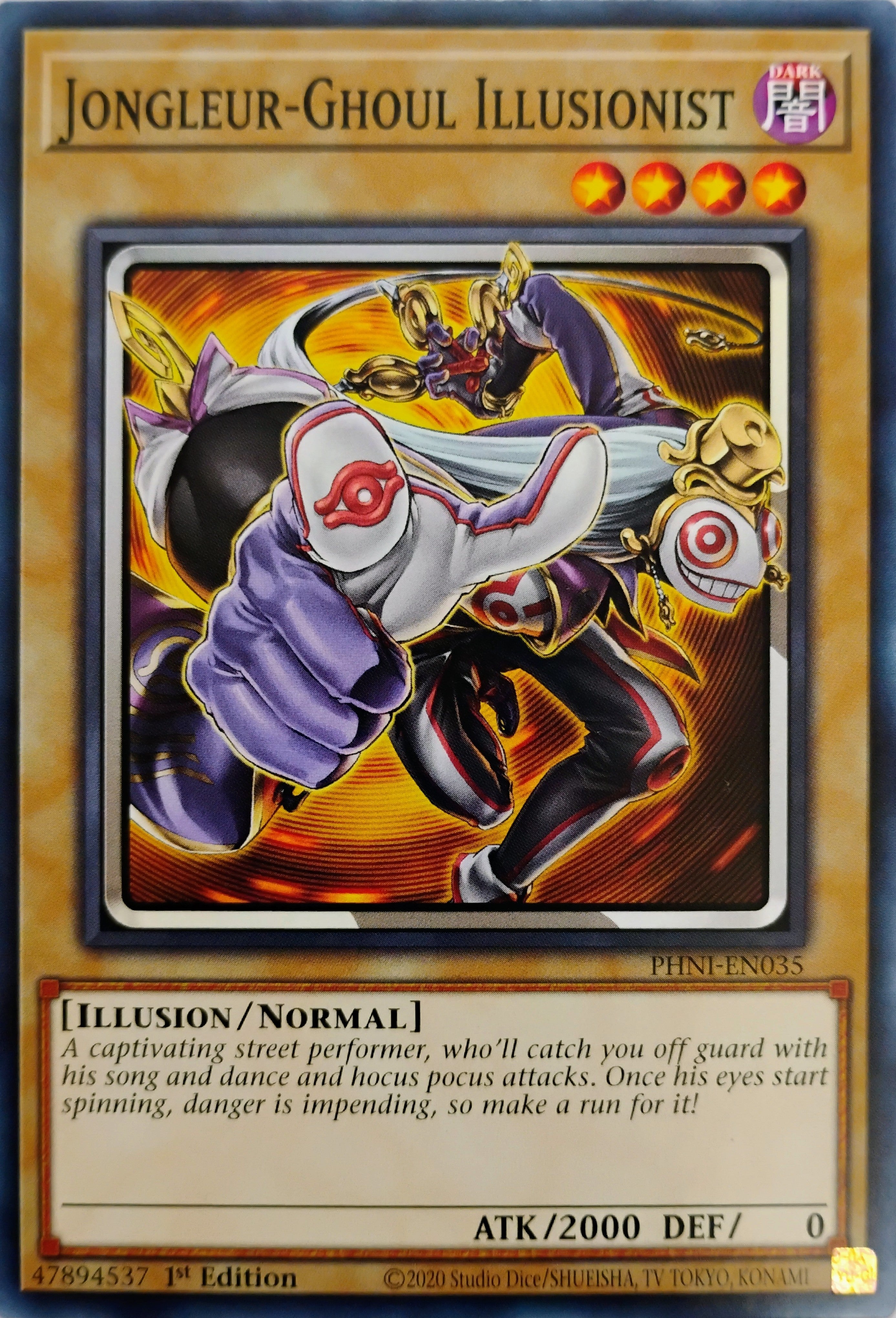 Yugioh! Jongleur-Ghoul Illusionist Phni-en035 1st Edition