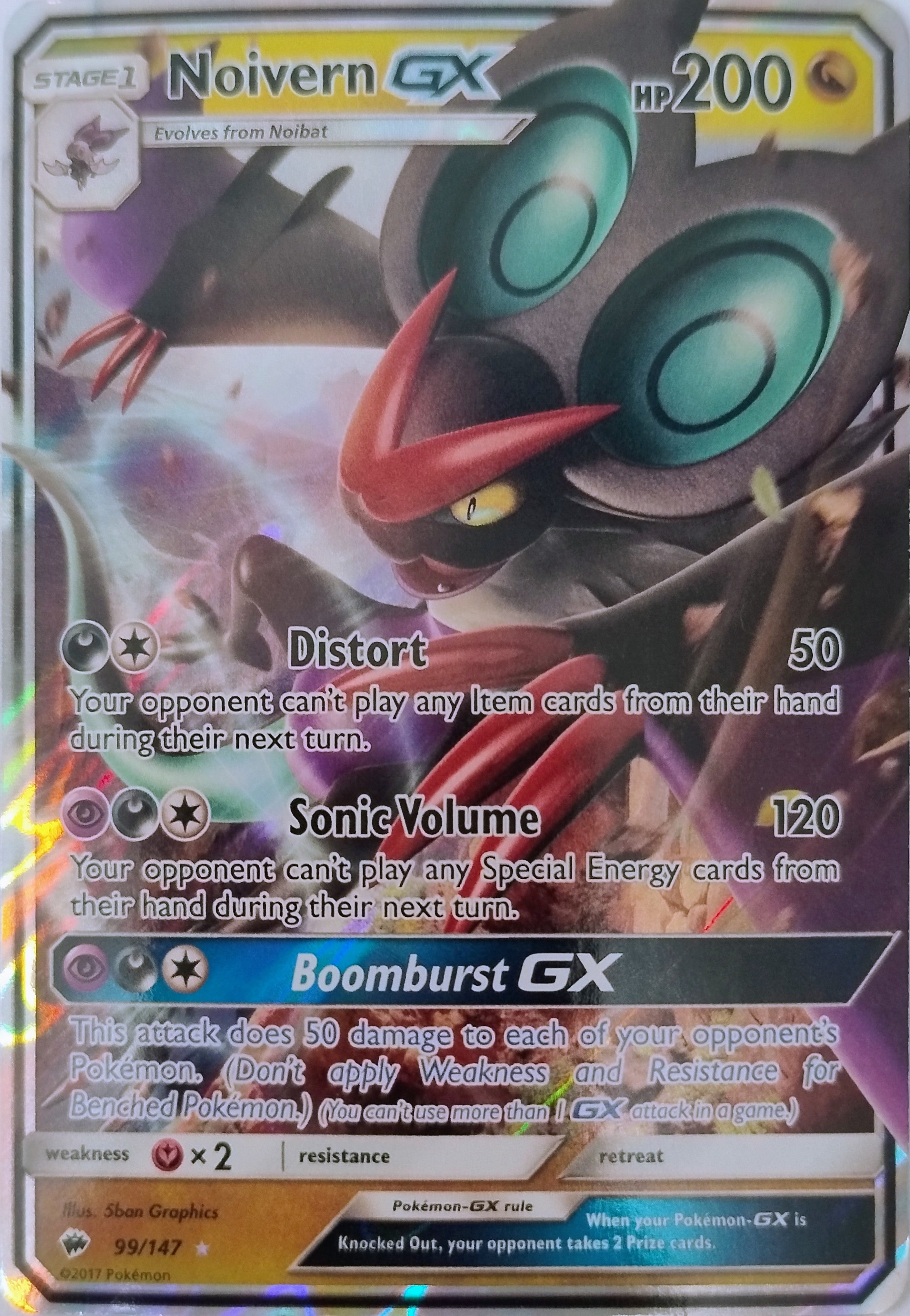 Pokémon Tcg Noivern Gx 99/147