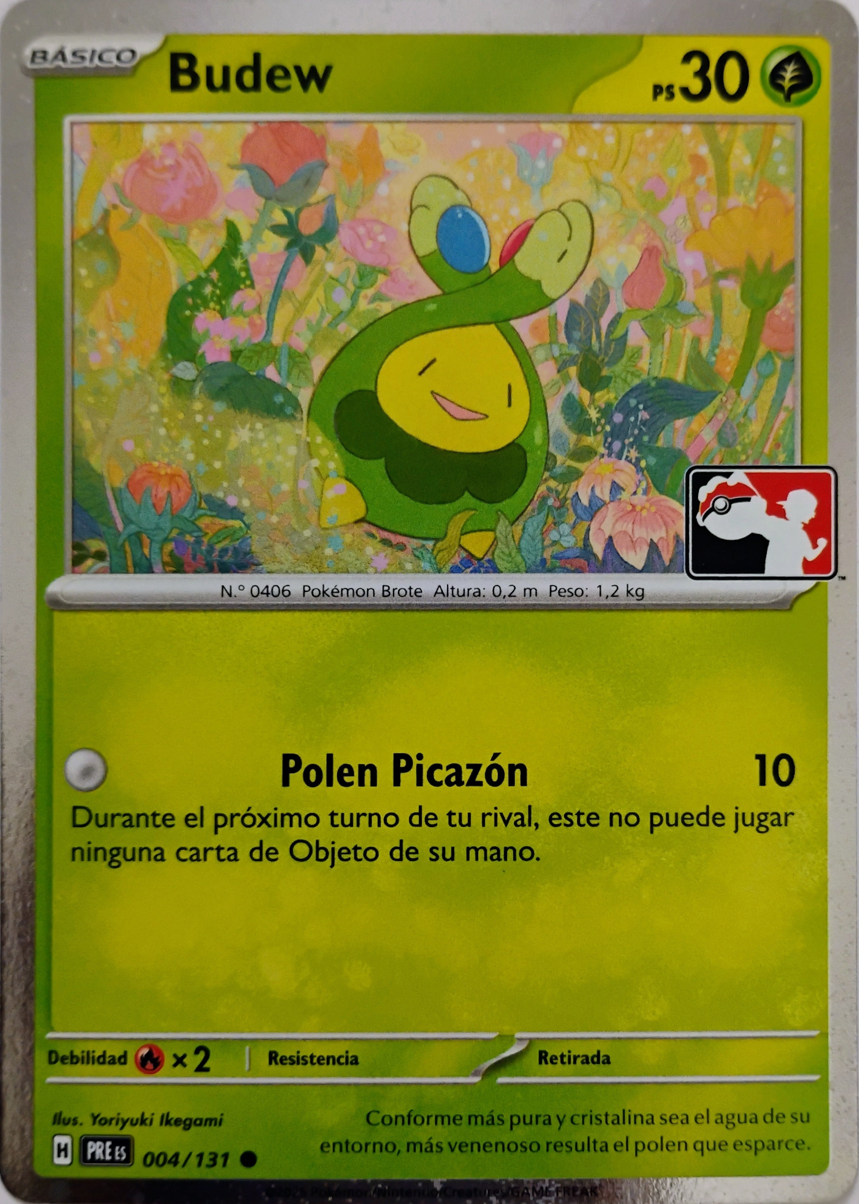 Pokémon tcg Budew 004/131 Holo Cosmo (Liga) (Español)