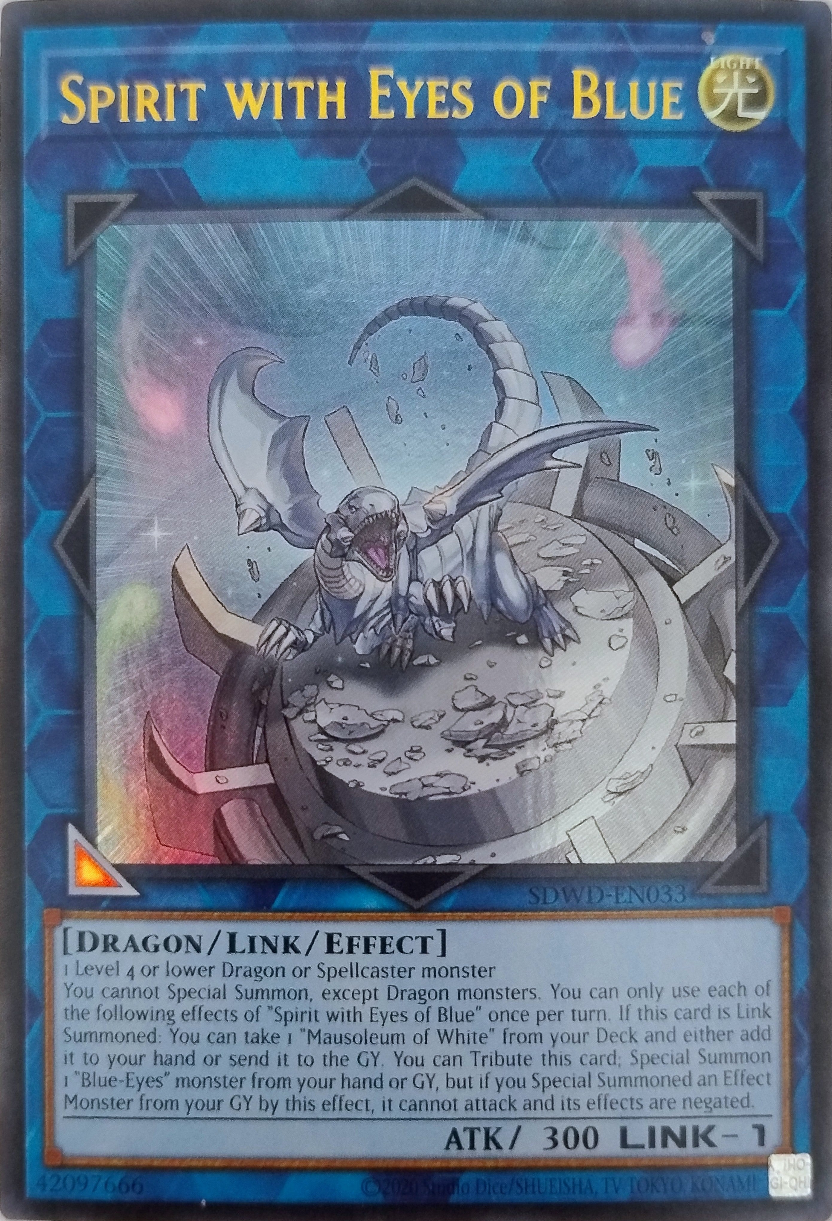 Yugioh! Spirit With Eyes Of Blue Sdwd-en033 Ultra
