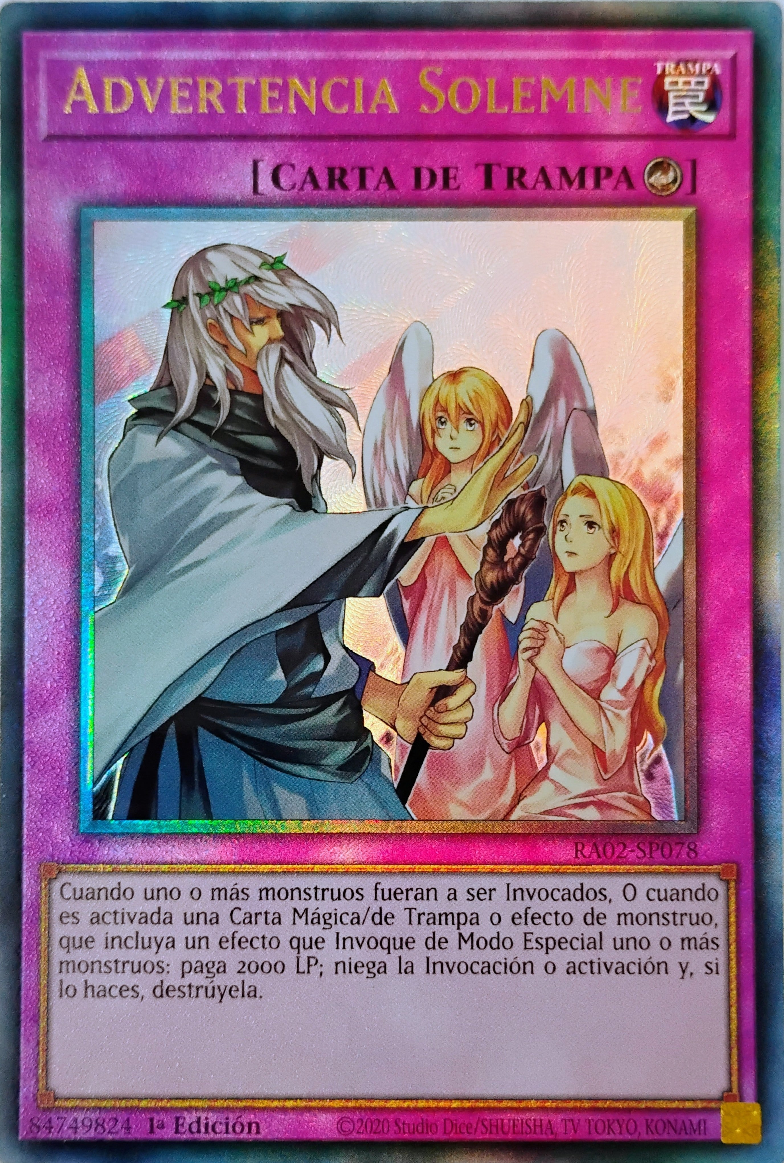 Yugioh! Advertencia Solemne Ra02-sp078 Ultimate