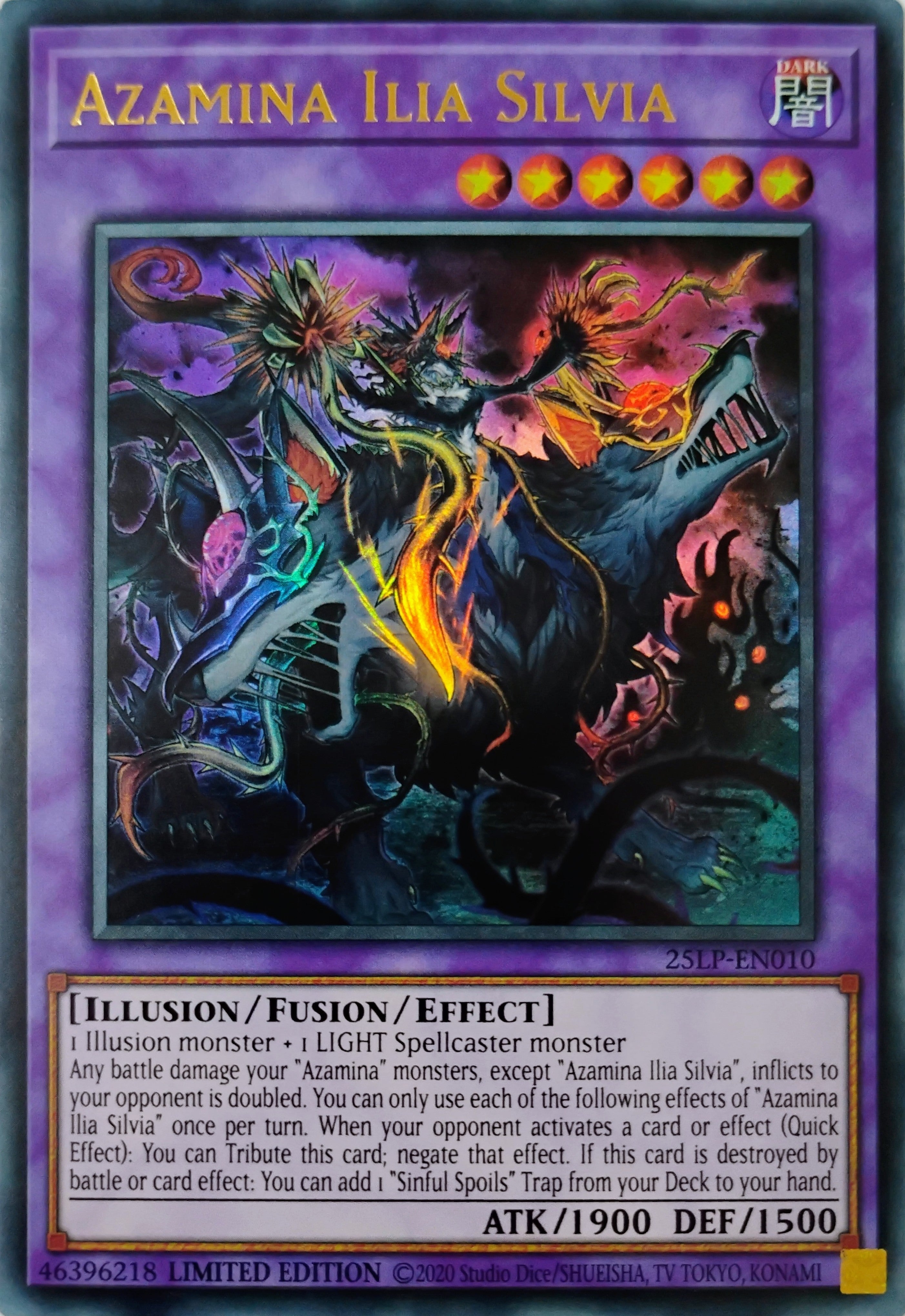 Yugioh! Azamina Ilia Silvia 25Lp-en010 Limited Edition Ultra Rare