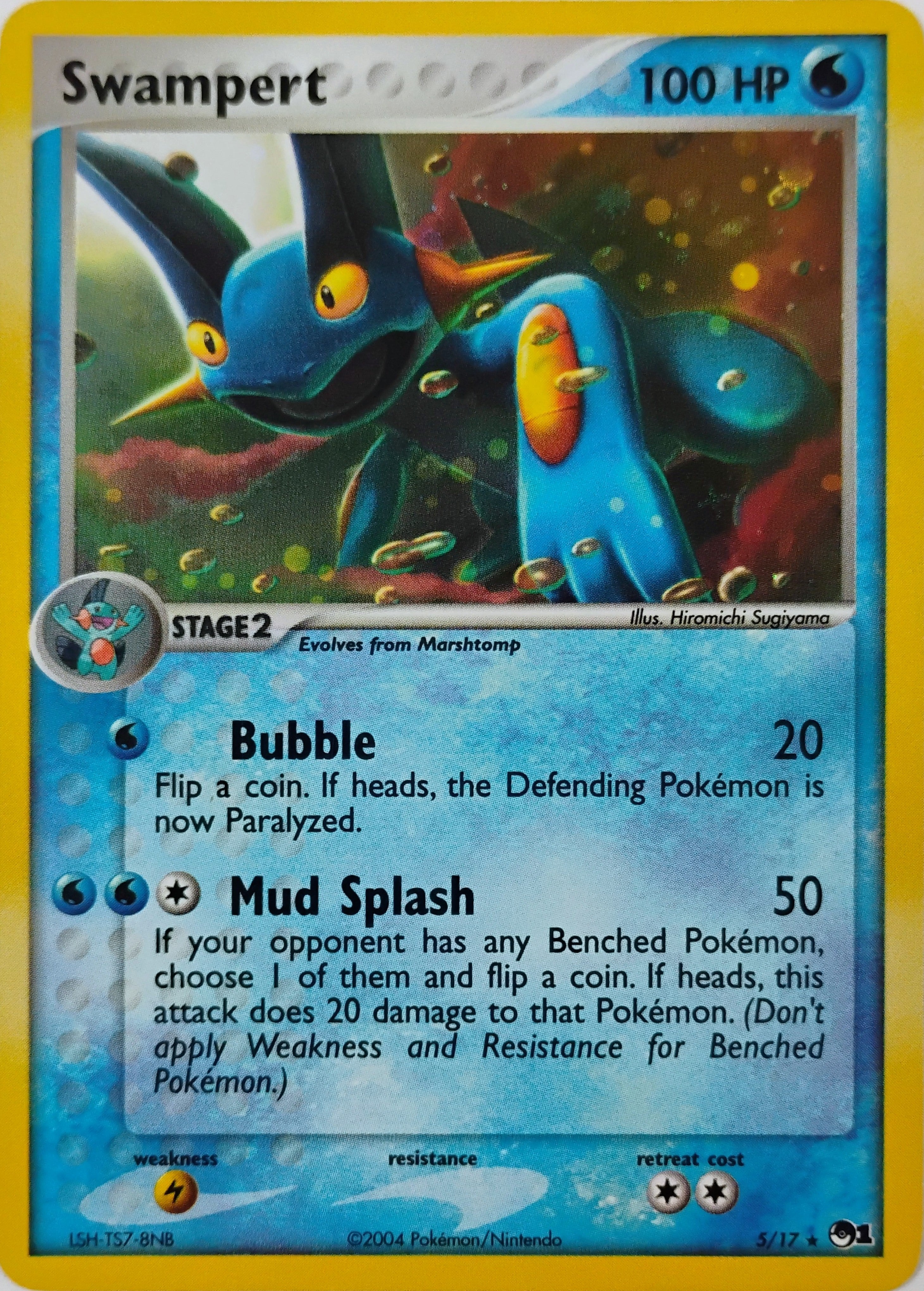 Pokémon tcg Swampert 5/17 Holo