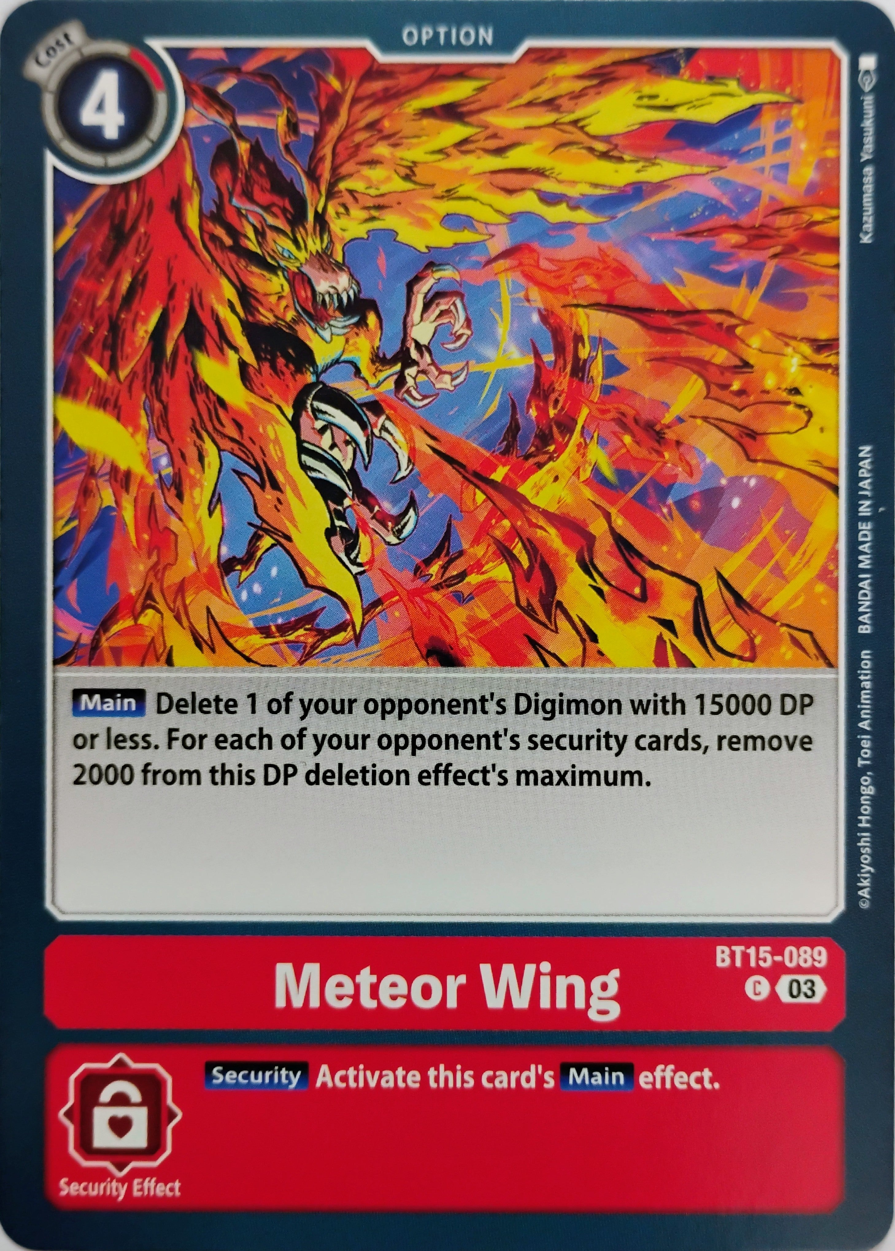Digimon tcg Meteor Wing Bt15-089