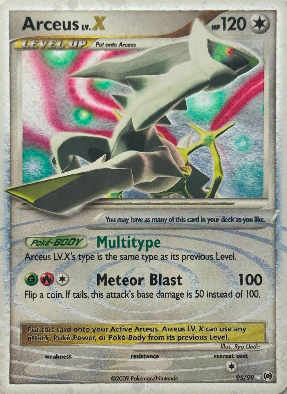Pokémon Tcg Arceus Lv.X 95/99 Holo