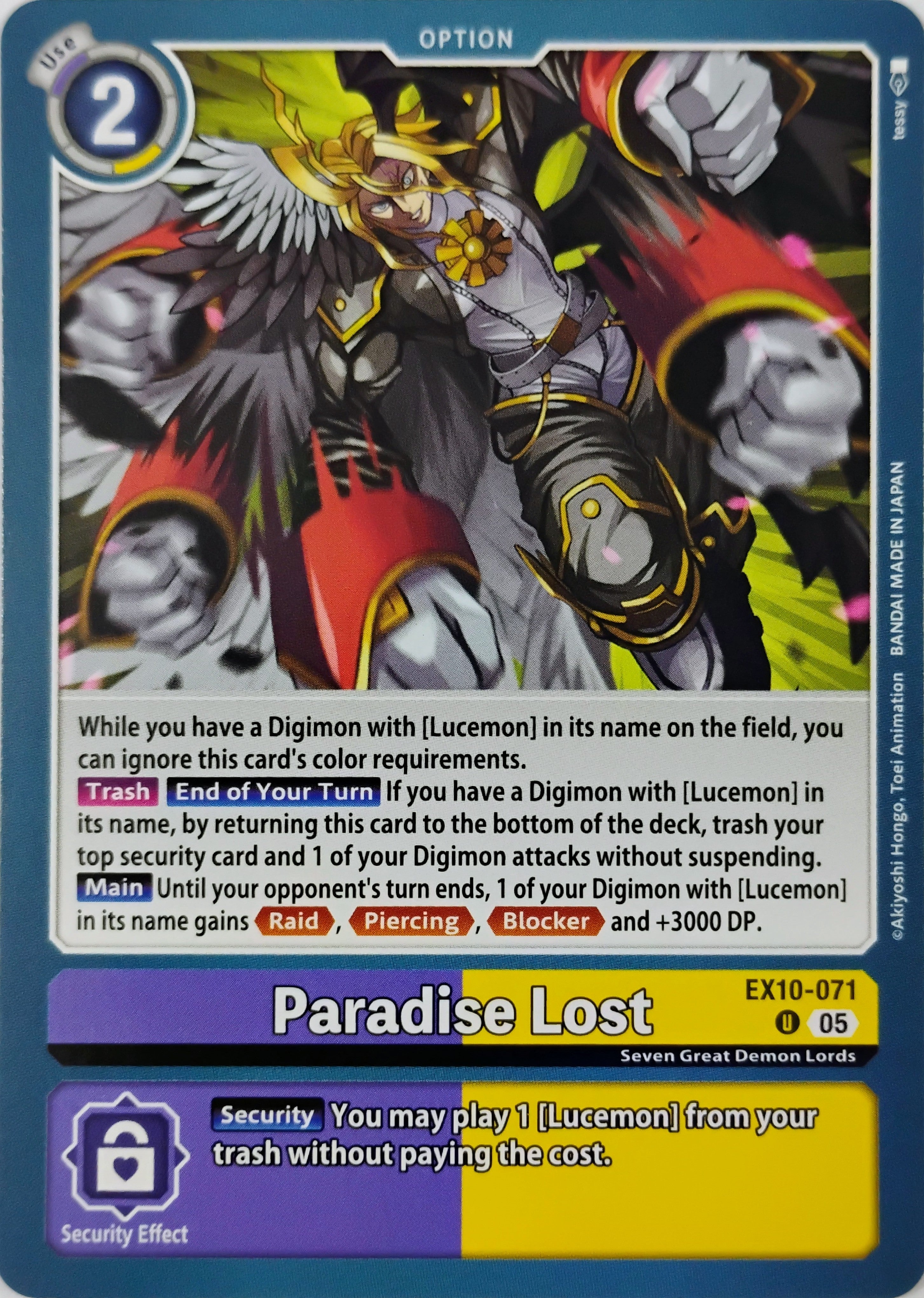 Digimon tcg Paradise Lost Ex10-071