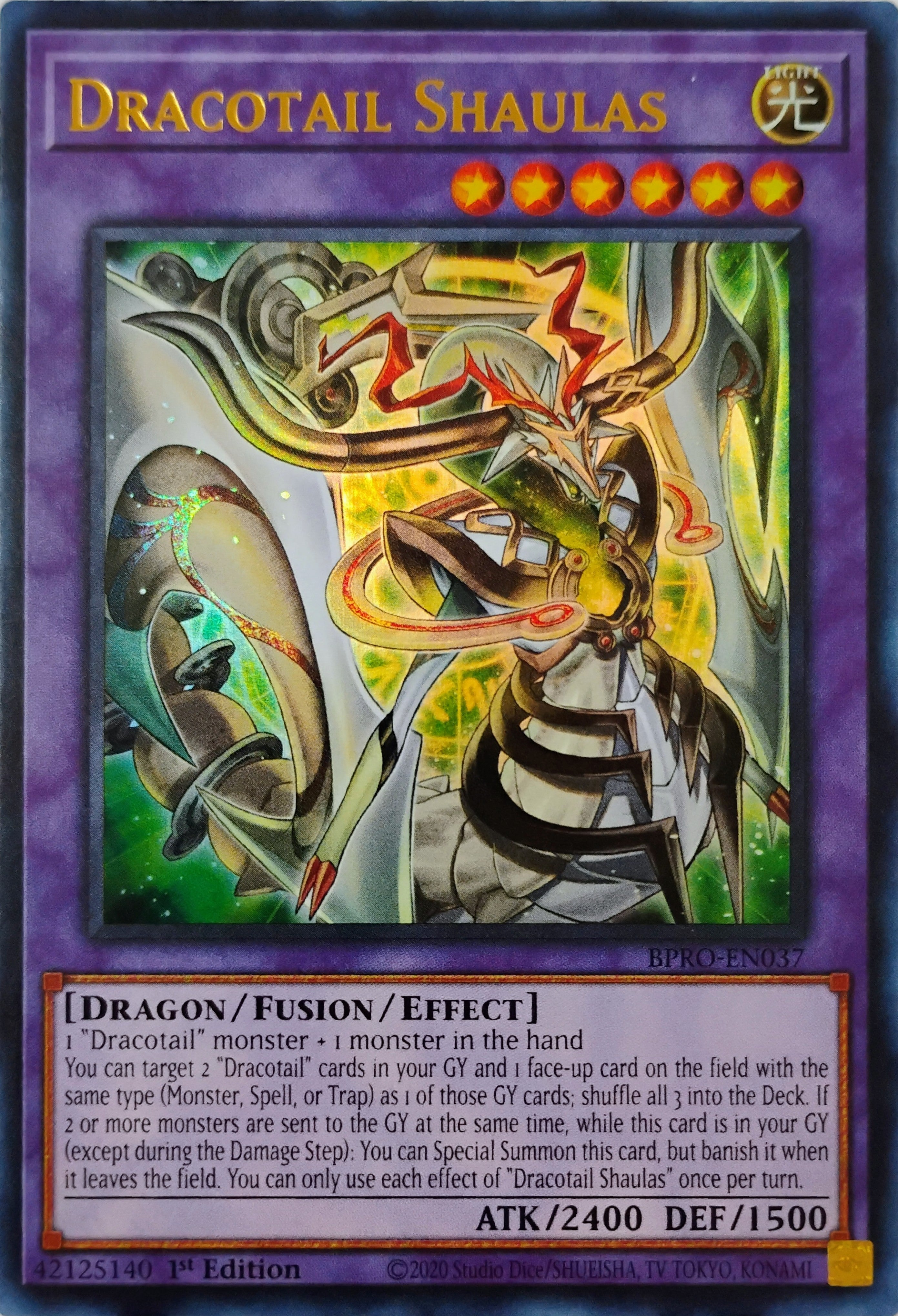 Yugioh! Dracotail Shaulas Bpro-en037 ultra Rare