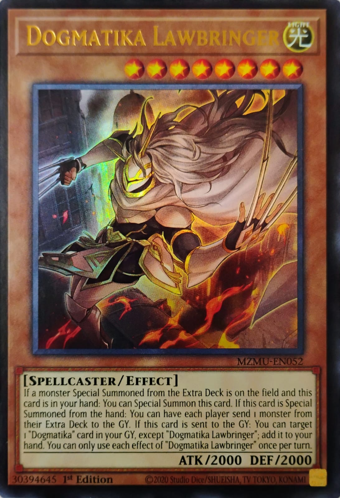 Yugioh! Dogmatika Lawbringer Mzmu-en052 1st Edition Ultra