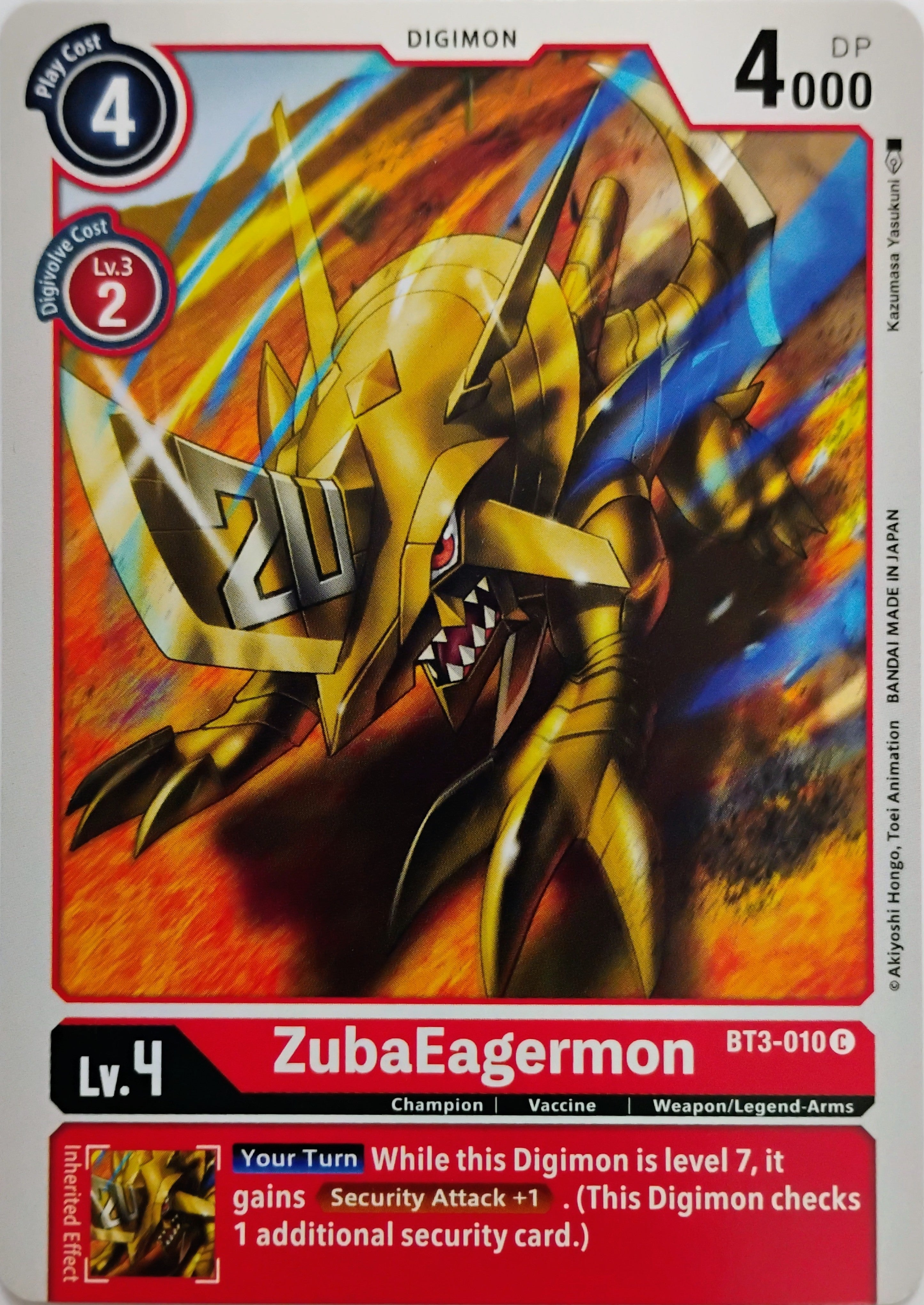 Digimon tcg ZubaEagermon Bt3-010