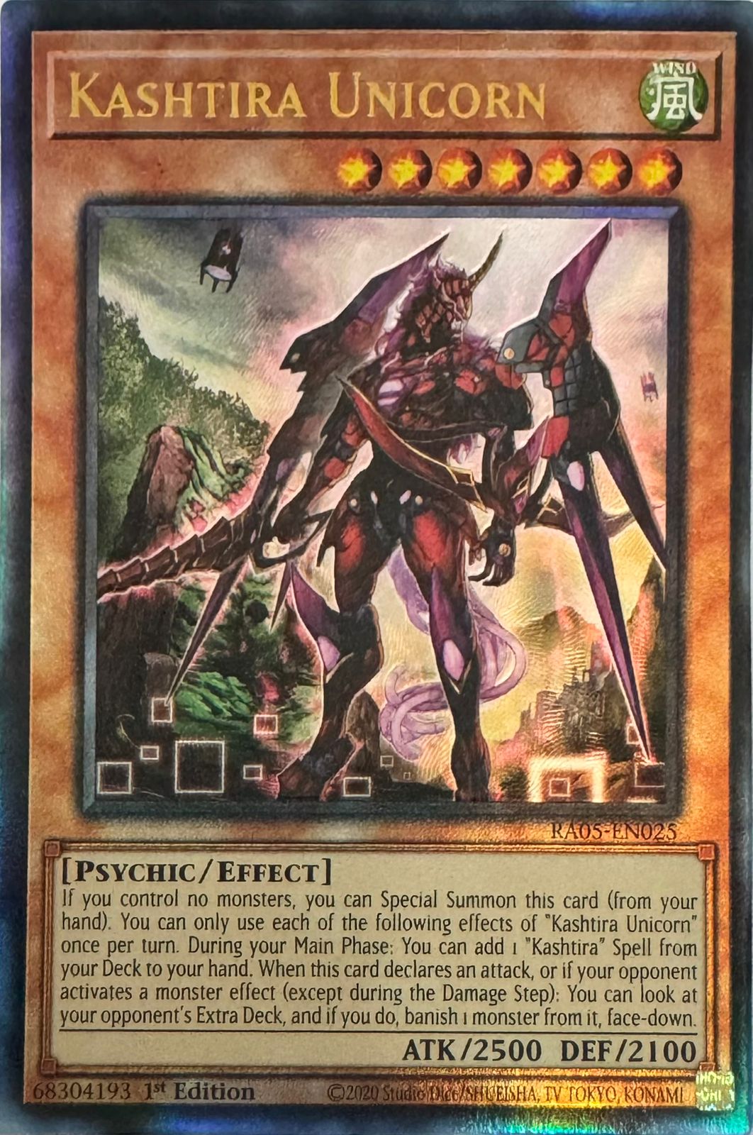 Yugioh! Kashtira Unicorn Ra05-en025 1st edition Ultimate