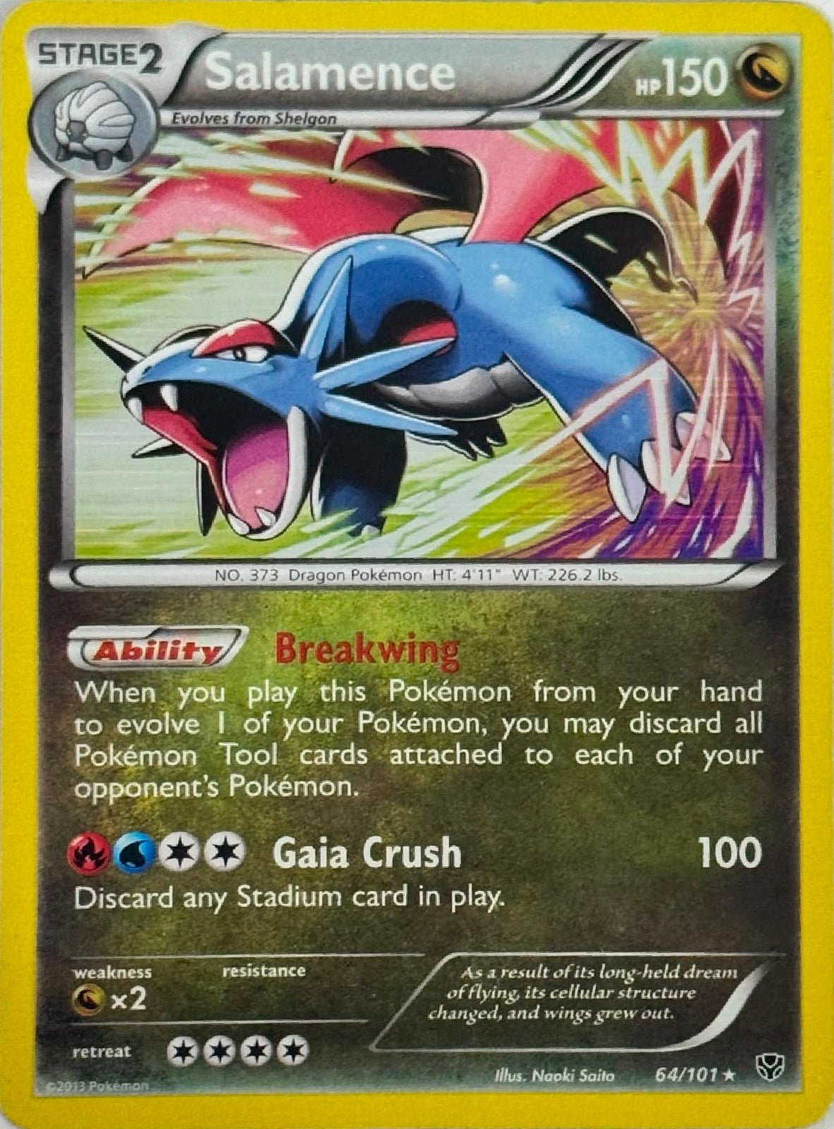 Pokémon Tcg Salamence 64/101 Holo